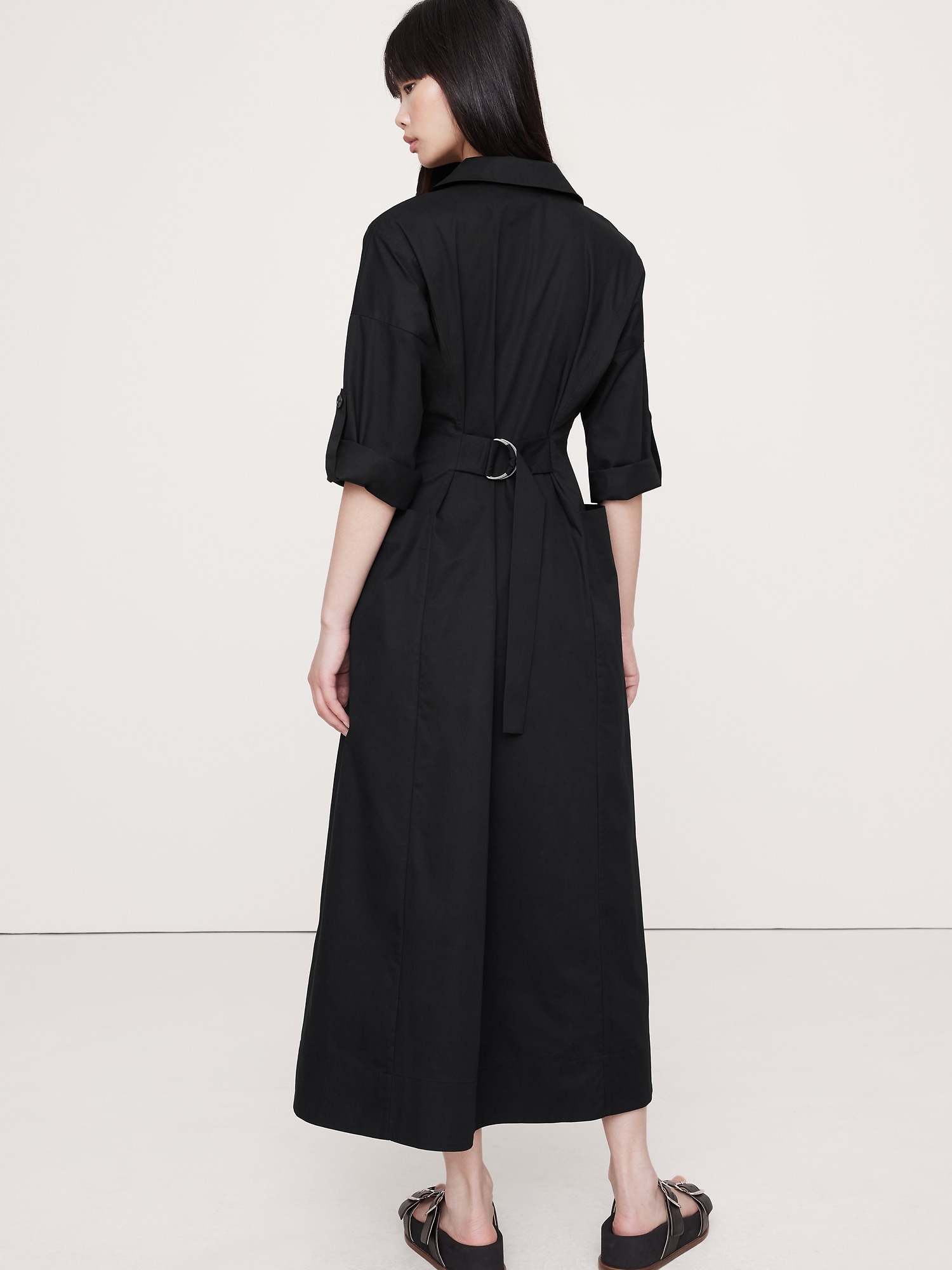 Image number 3 showing, Cotton Twill Maxi Dress