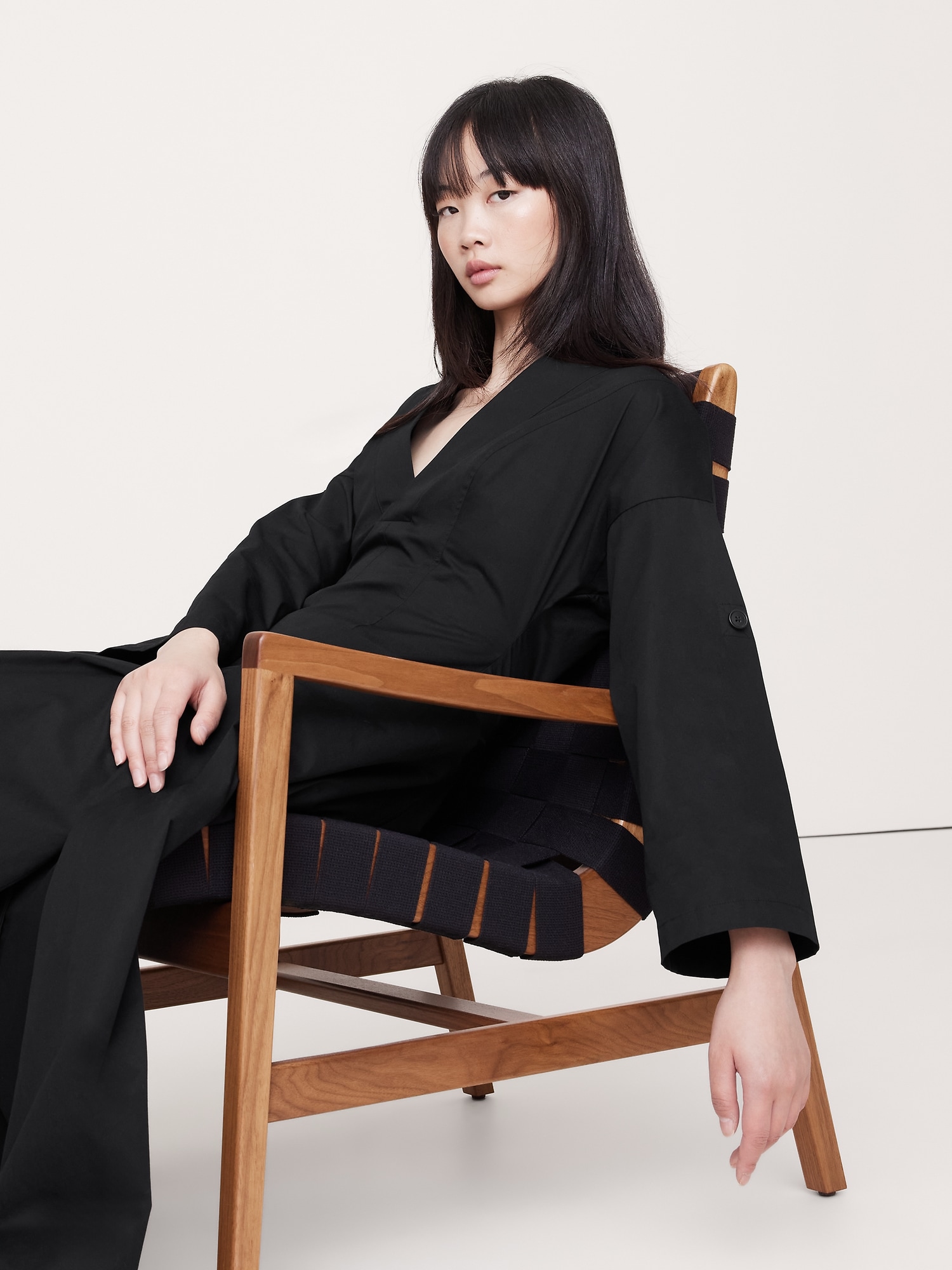 Image number 4 showing, Cotton Twill Maxi Dress