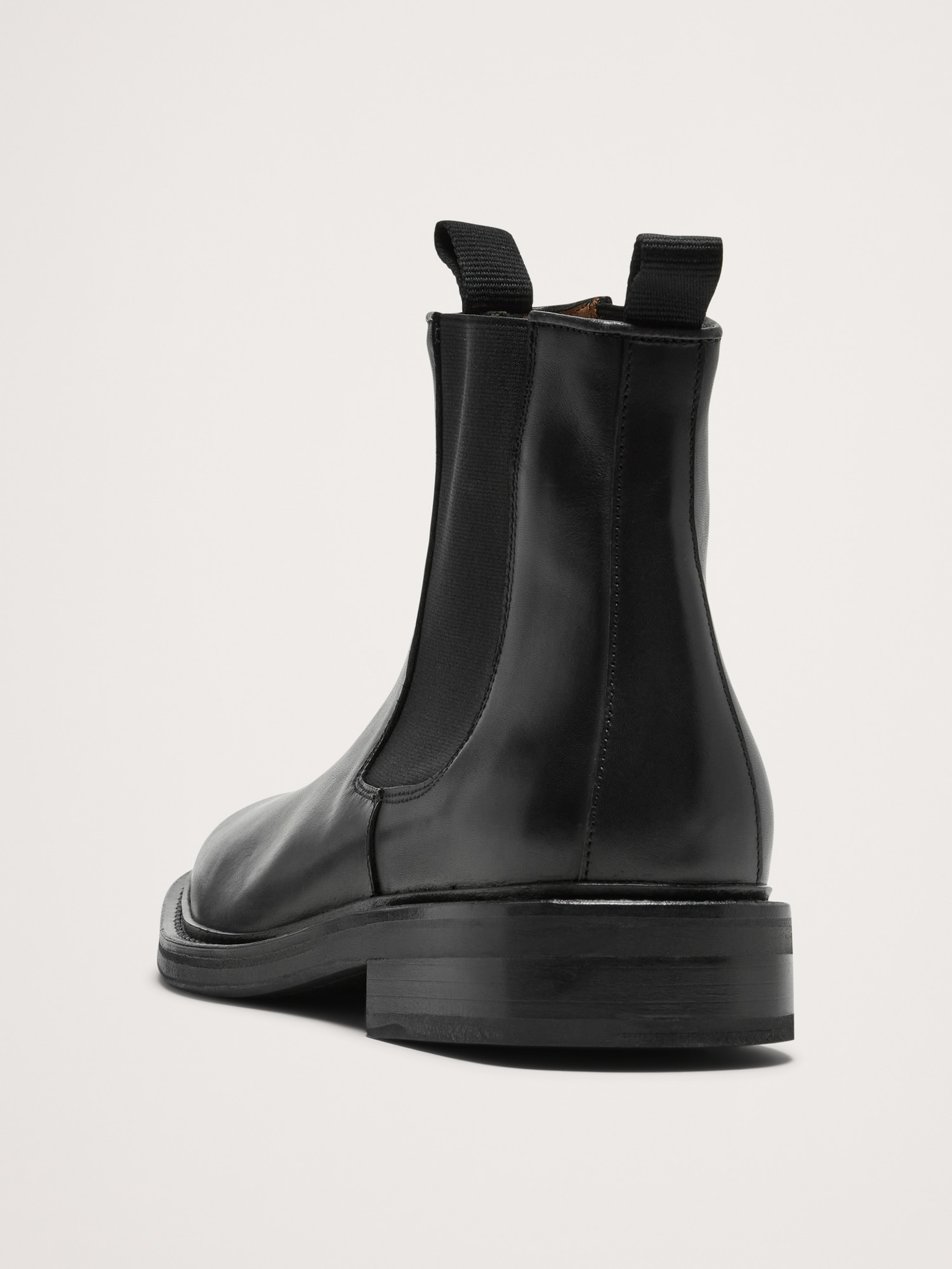 Image number 3 showing, Leather Square-Toe Chelsea Boot