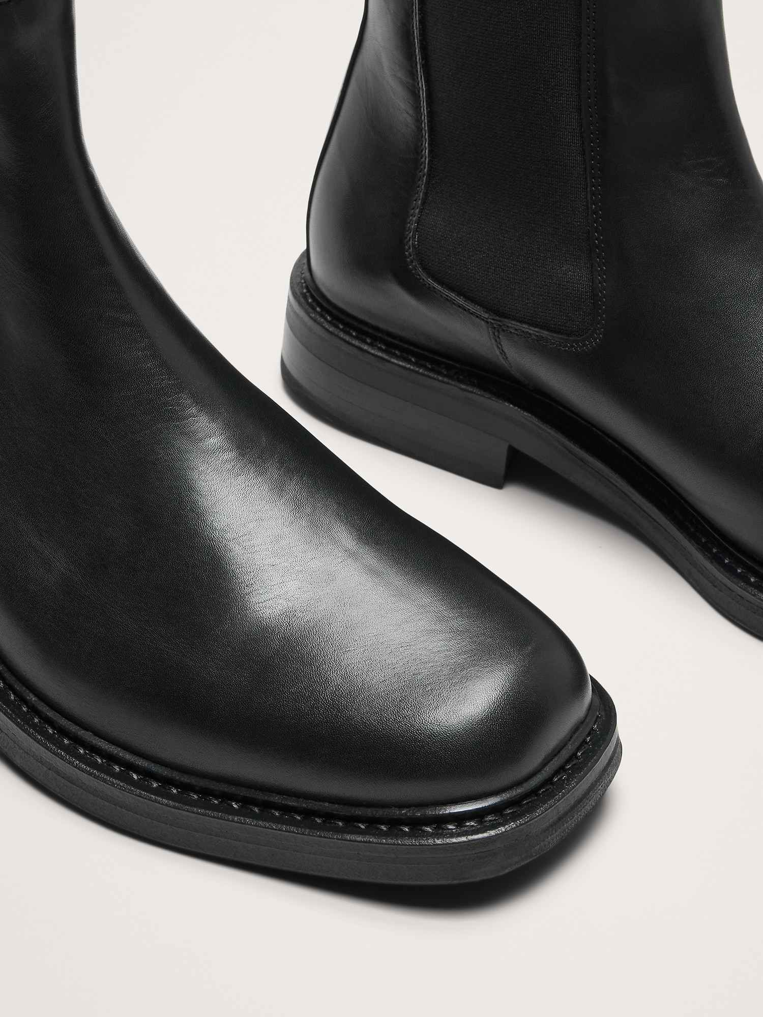 Image number 5 showing, Leather Square-Toe Chelsea Boot