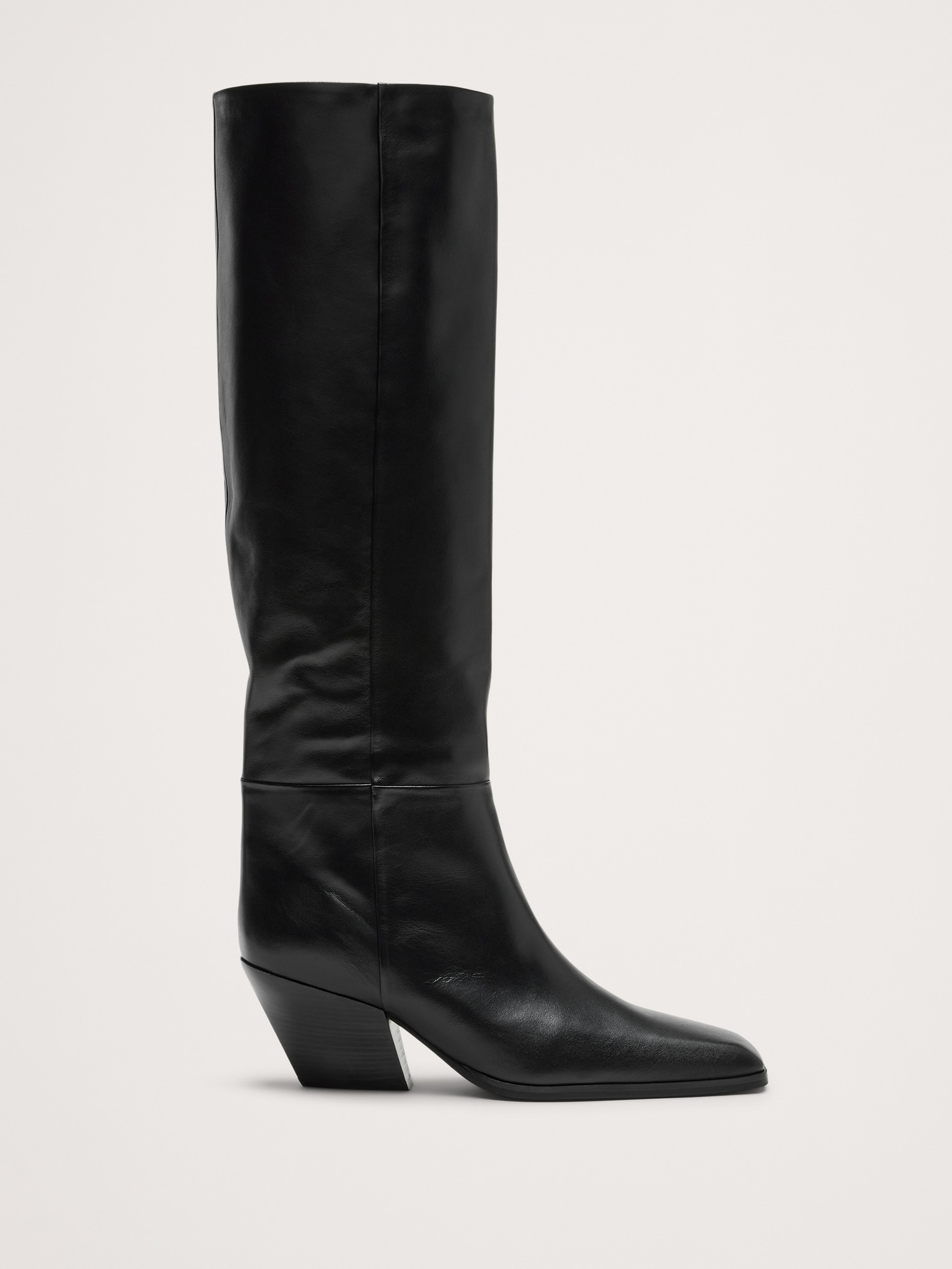 BOTTES HAUTEUR GENOU EN CUIR ITALIEN