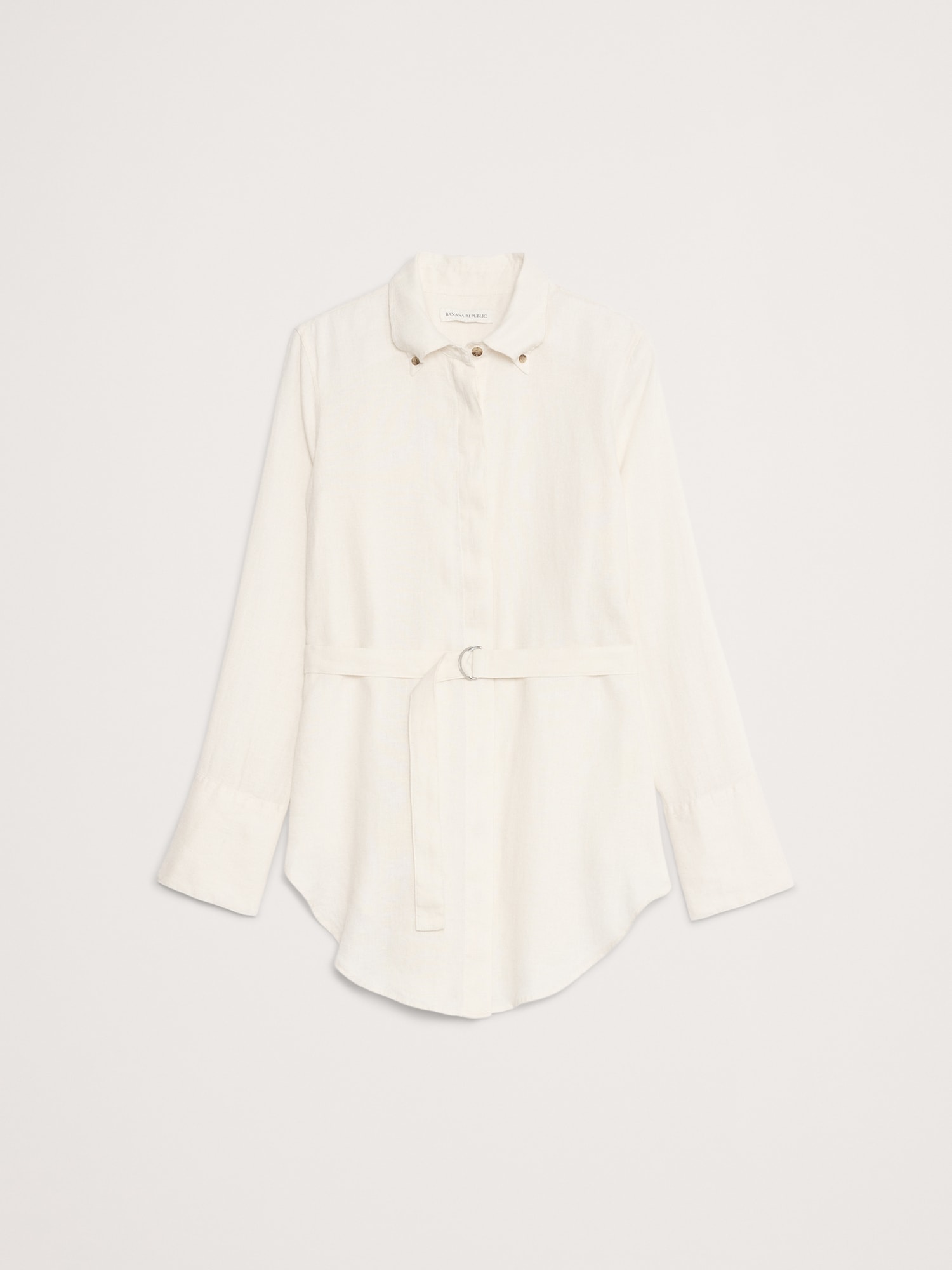 Image number 7 showing, Linen Belted Tunic Shirt