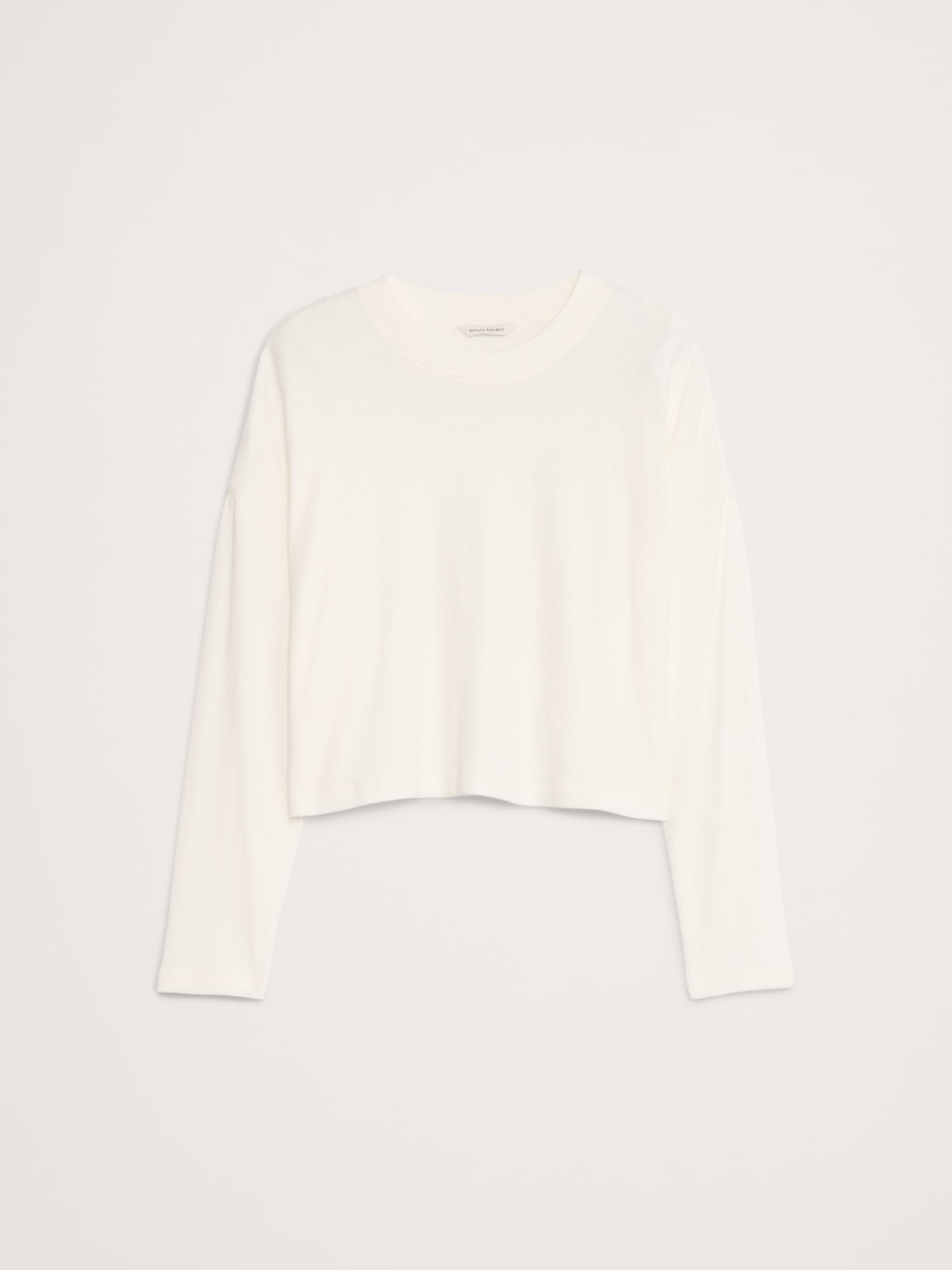 Image number 4 showing, Oversized Jersey Cotton Cropped T-Shirt