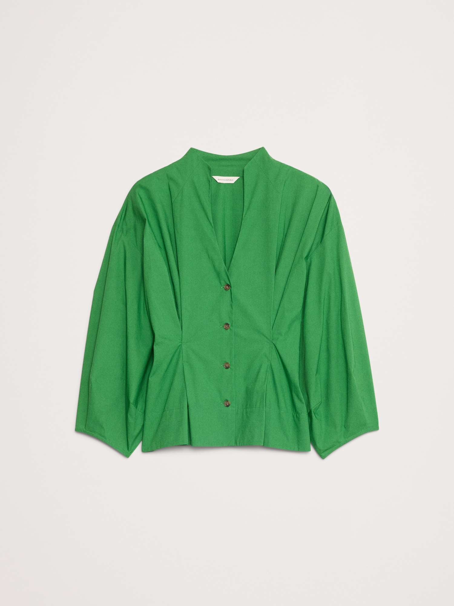 Image number 4 showing, Cotton Poplin Cinched-Waist Shirt