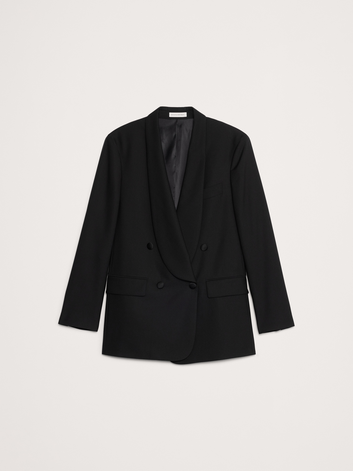 Image number 5 showing, Relaxed Italian Barathea Tuxedo Jacket