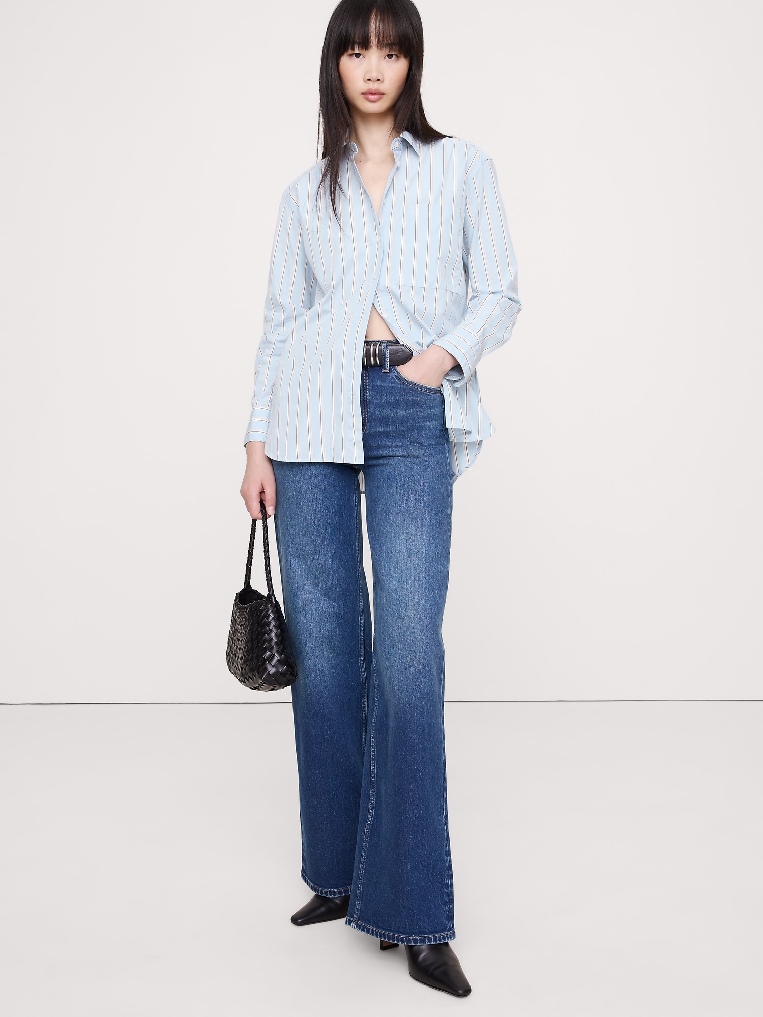 The Oversized Shirt - Blue