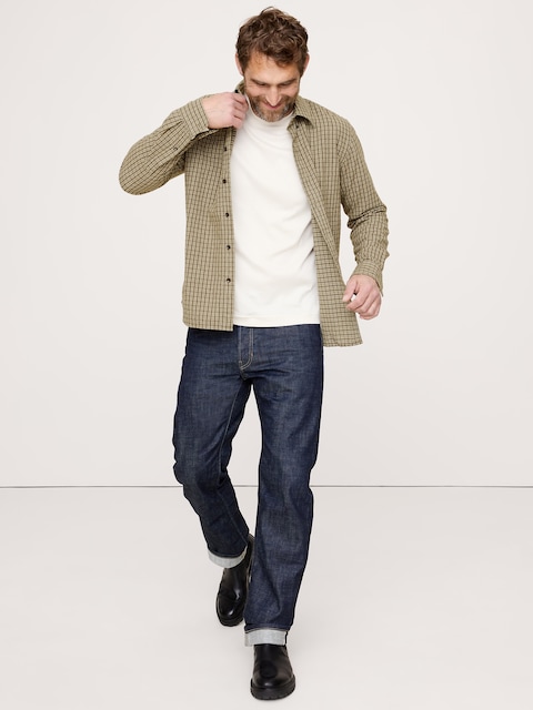 CHEMISE EN FLANELLE À COUPE STANDARD