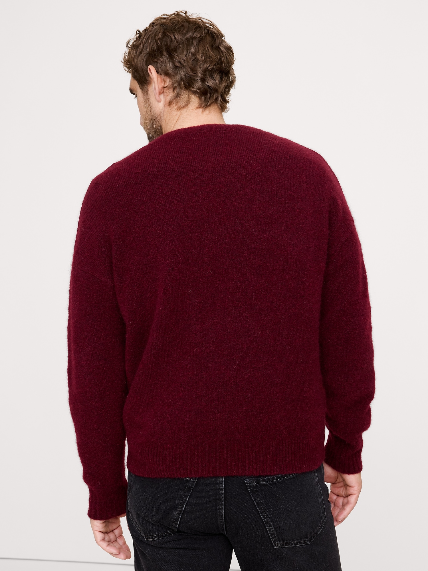 Image number 2 showing, Fluffy Crew-Neck Sweater