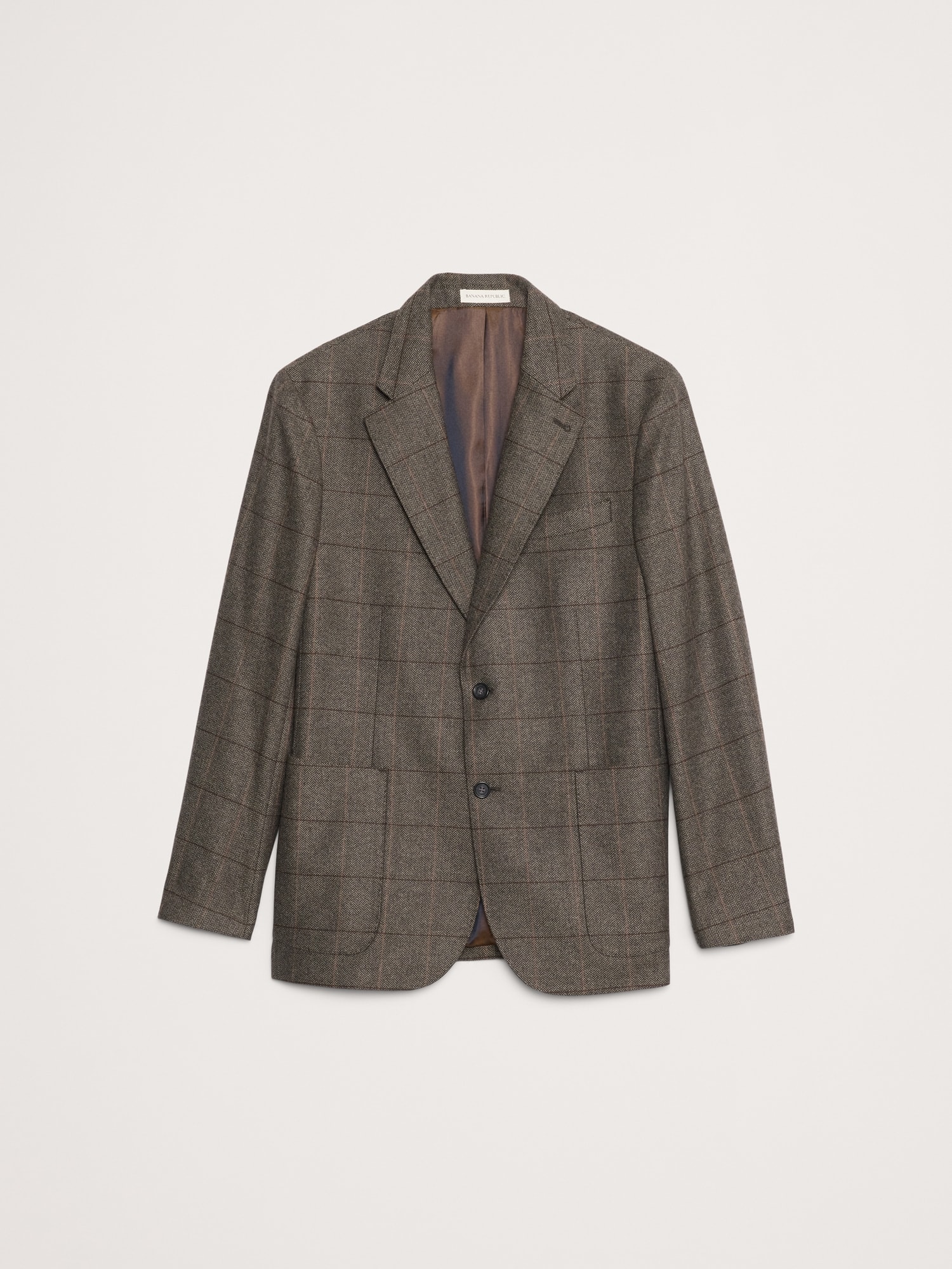 Image number 4 showing, Italian Windowpane Suit Jacket