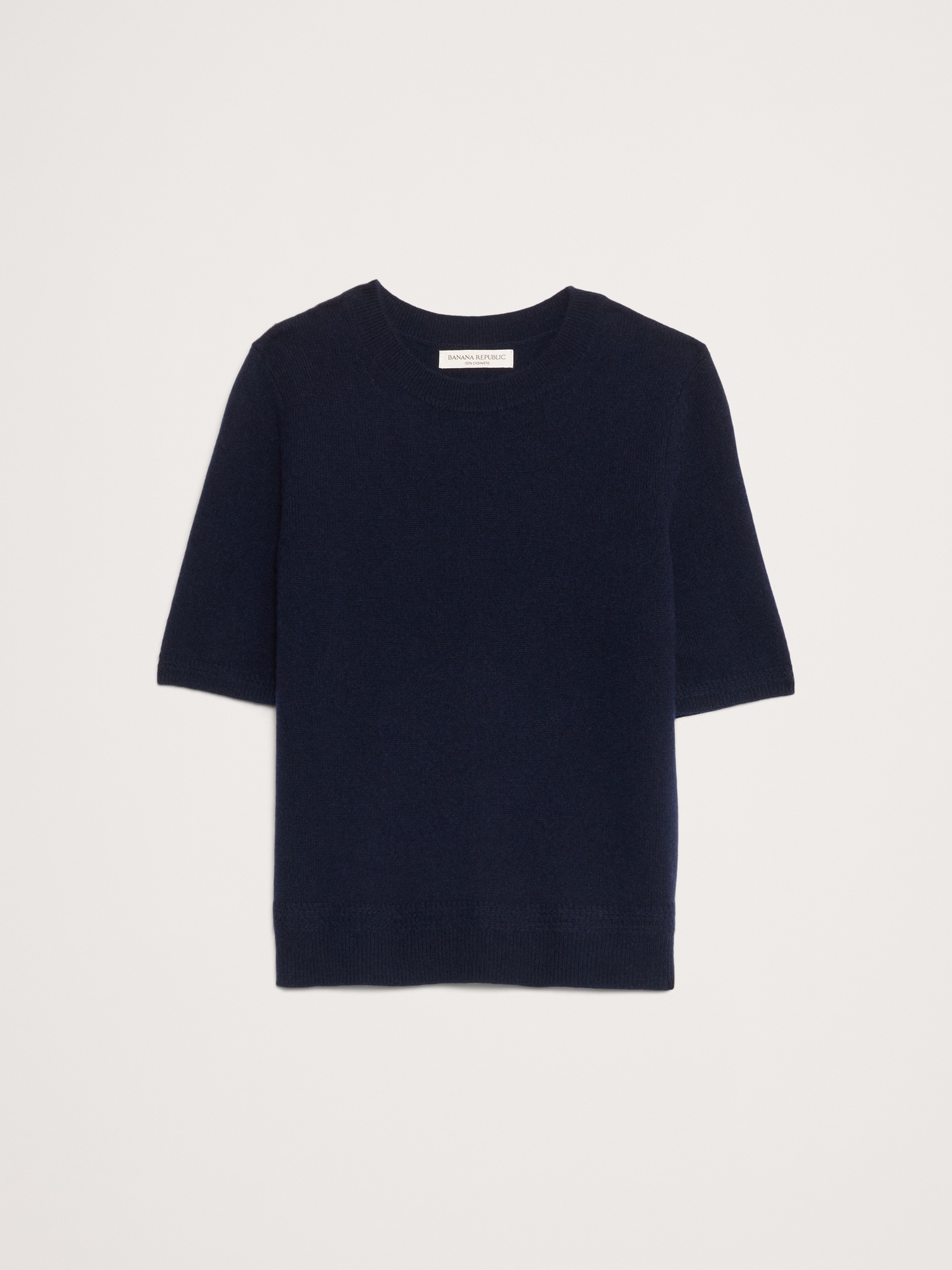 Image number 5 showing, Lightweight Cashmere Short-Sleeve Sweater