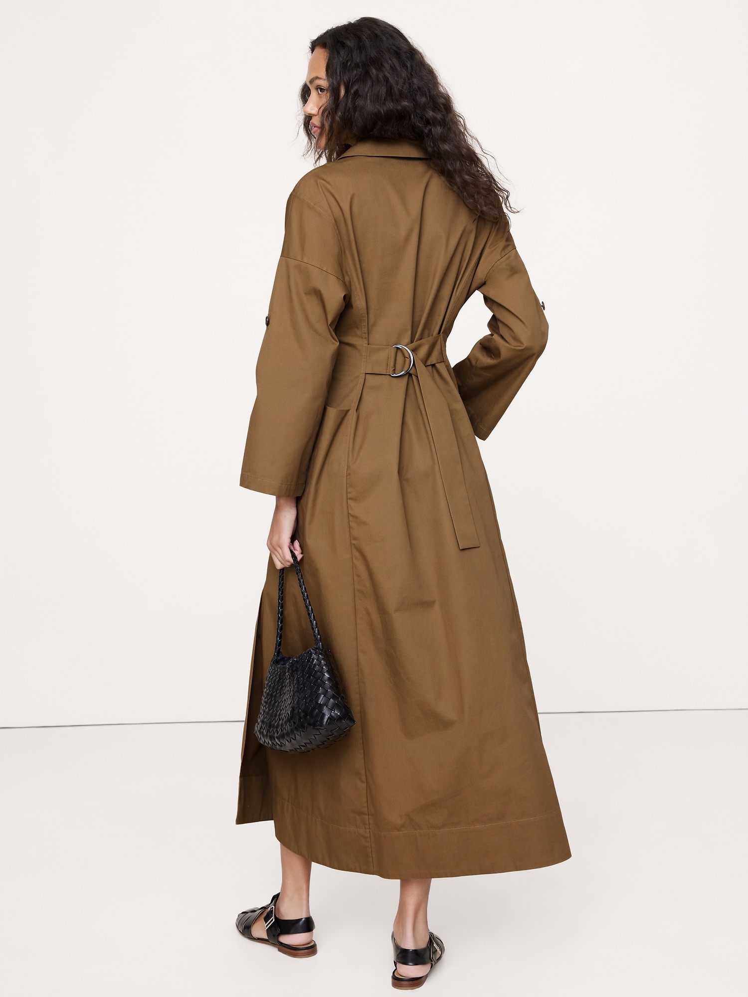 Image number 6 showing, Cotton Twill Maxi Dress