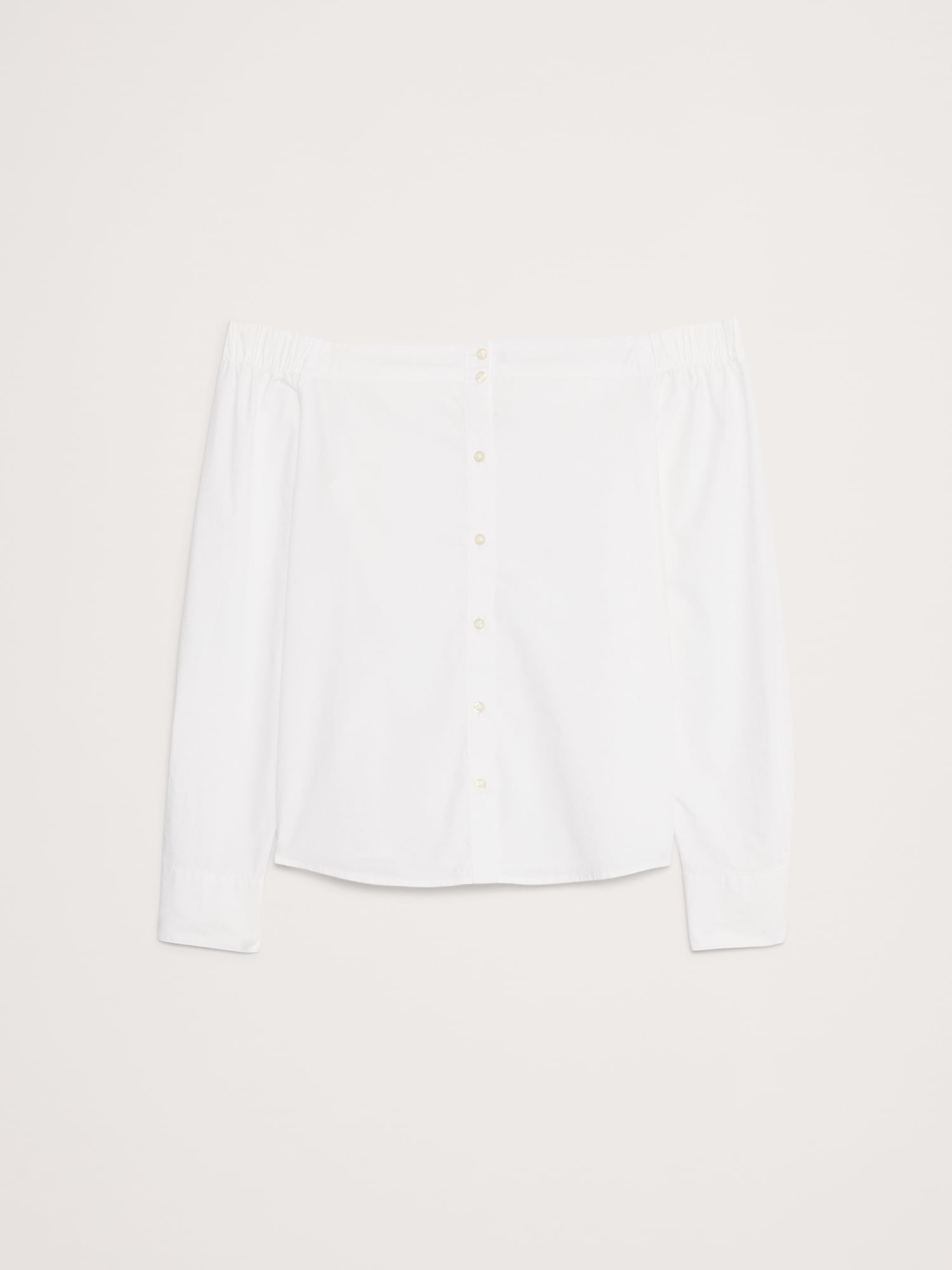Image number 5 showing, Cotton Poplin Off The Shoulder Top