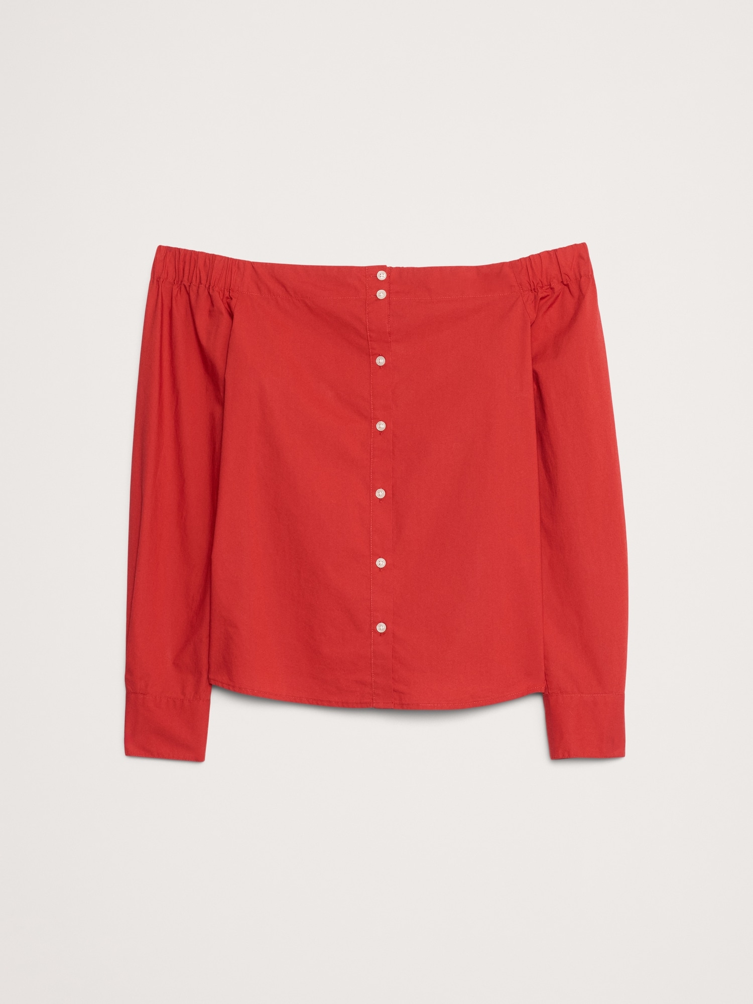 Image number 8 showing, Cotton Poplin Off The Shoulder Top