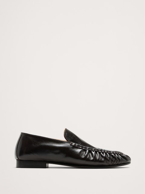 FLÂNEURS EN CUIR À BOUT MOCASSIN