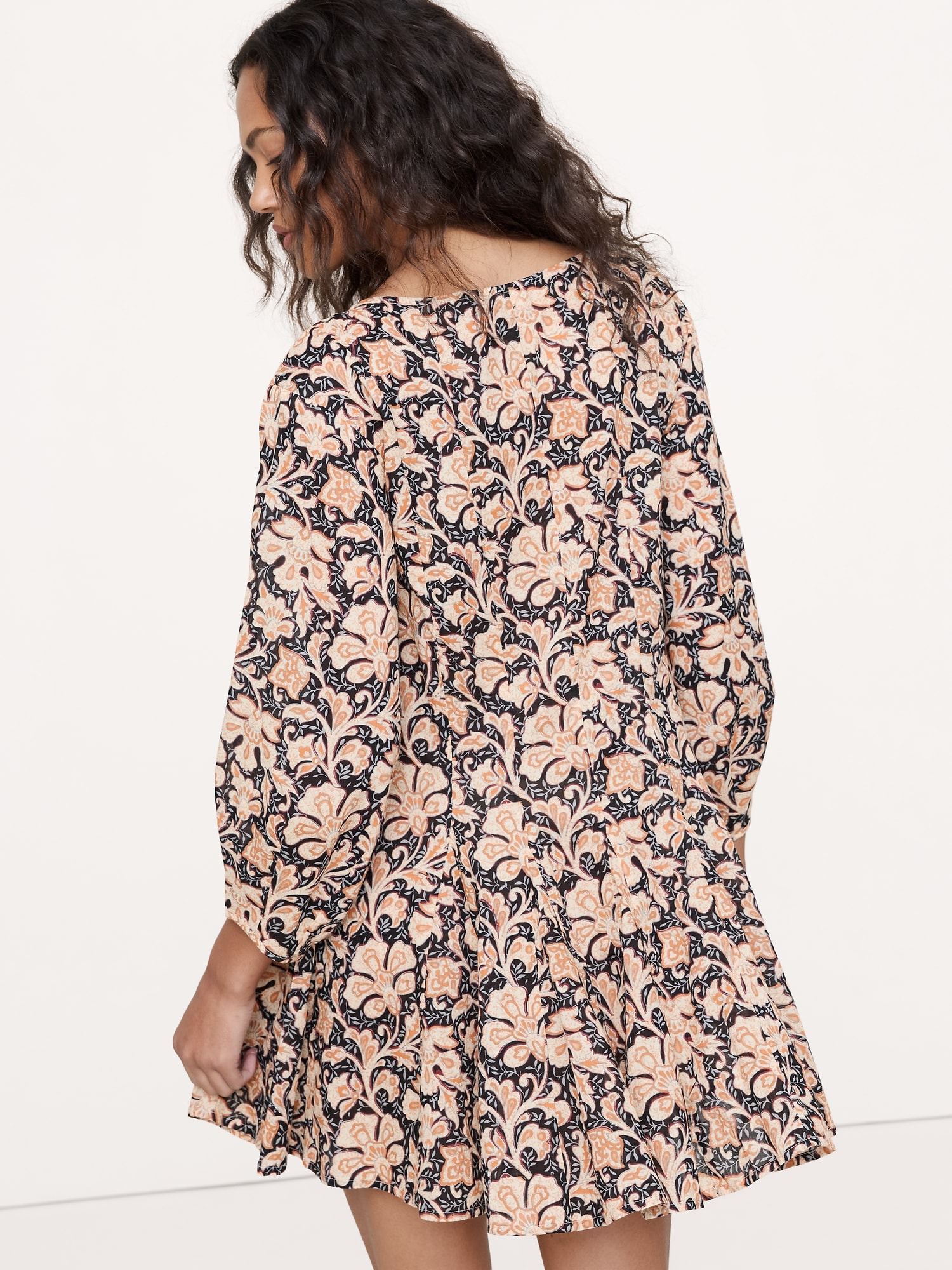 Cotton Mini Dress with Belt Bag