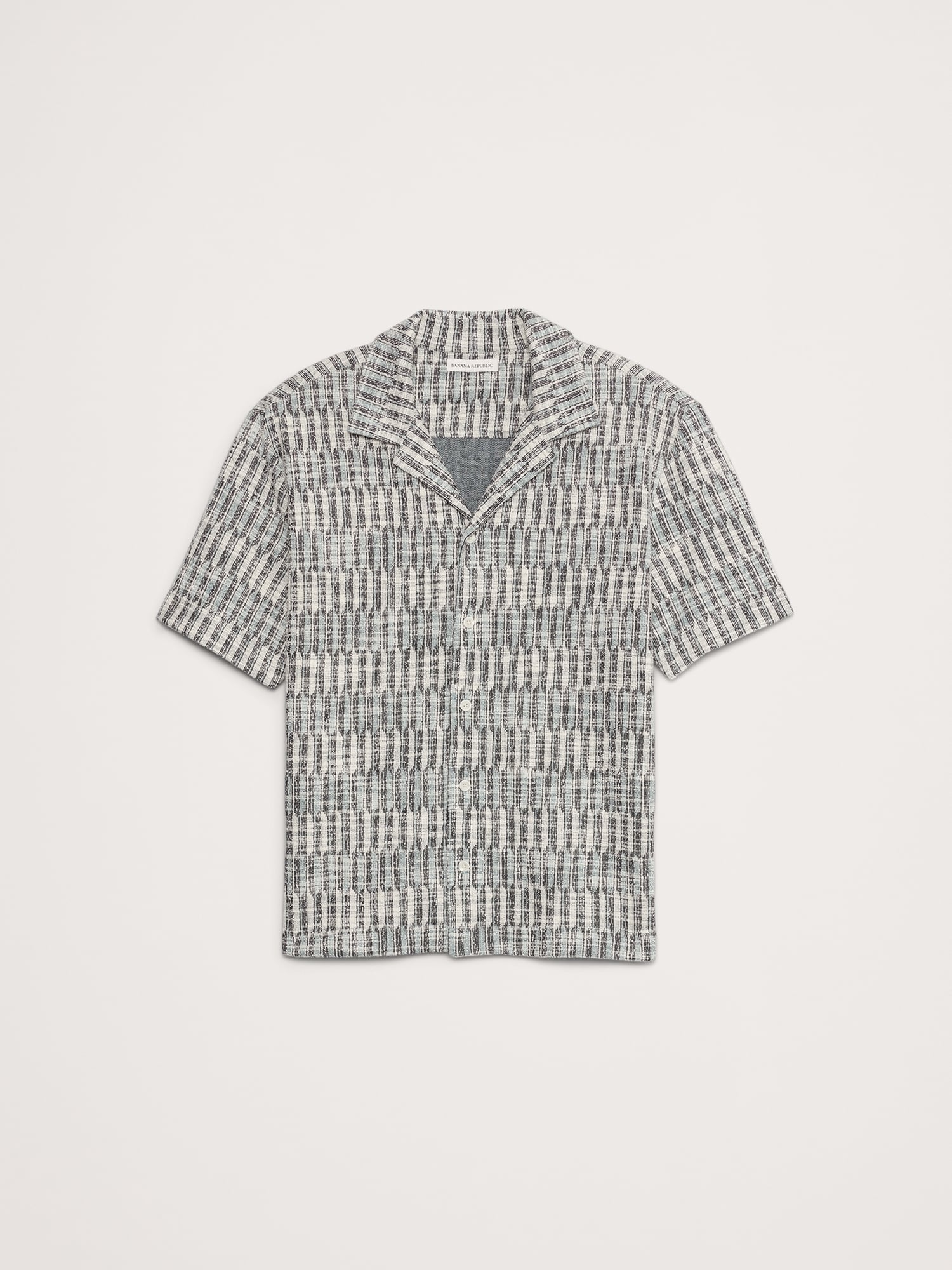 Jacquard Knit Resort Shirt