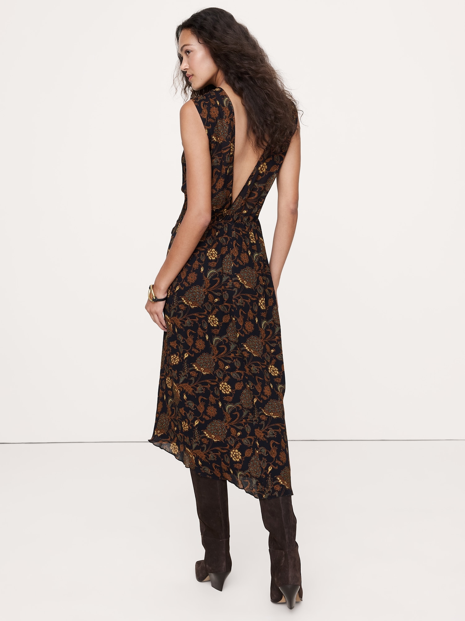 Image number 3 showing, Low-Back Midi Dress
