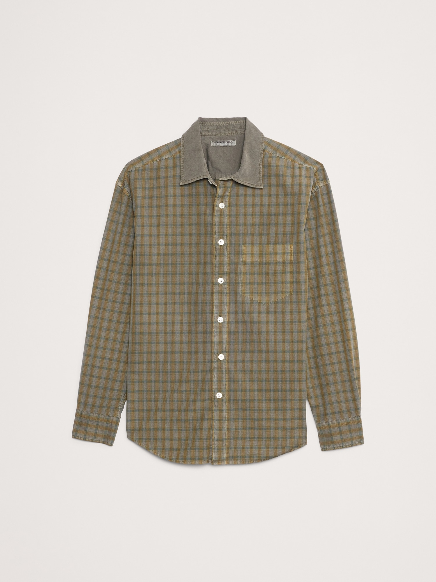 Image number 4 showing, OVERSIZED-FIT WASHED COTTON POPLIN SHIRT