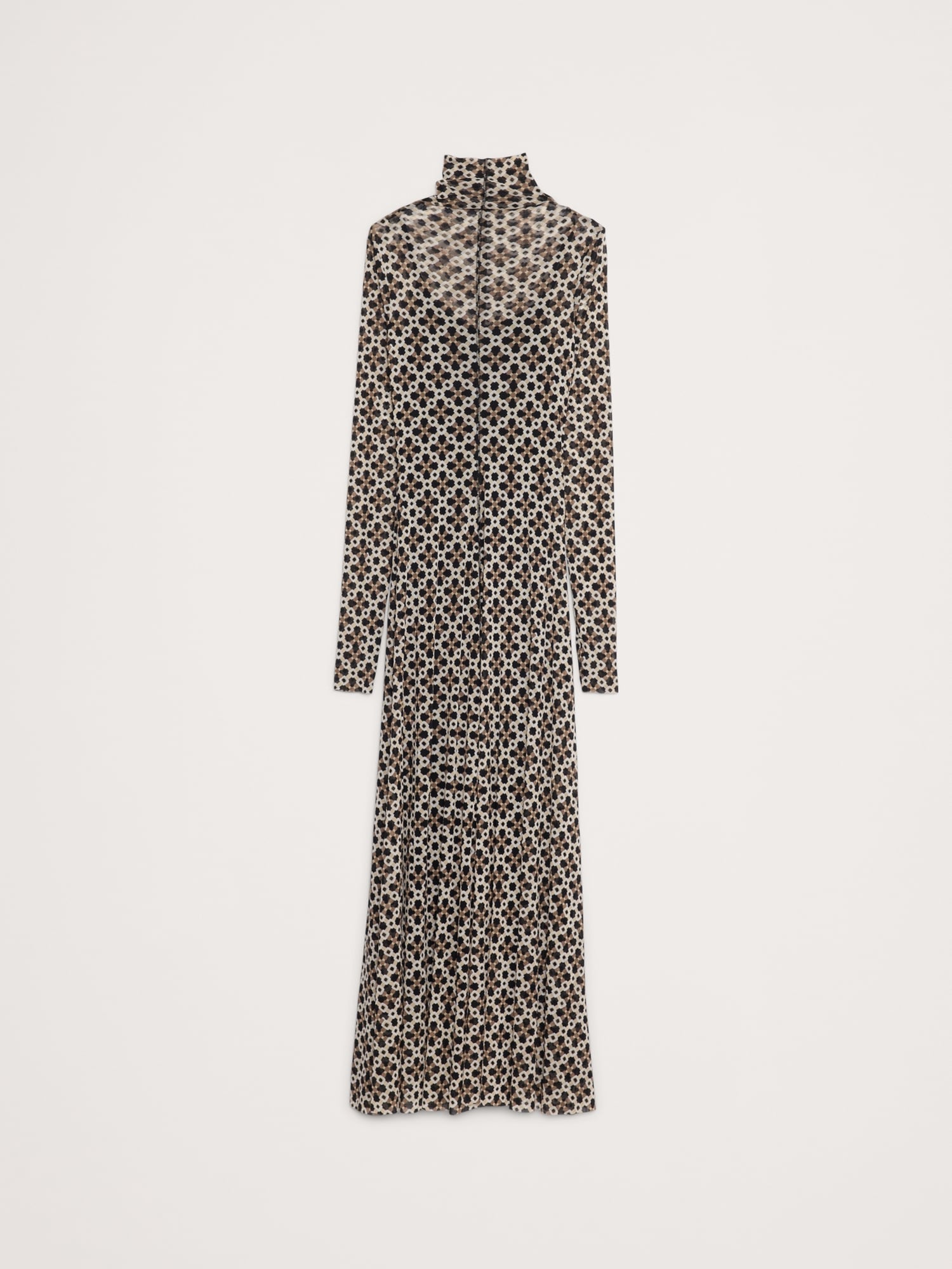 Image number 7 showing, Long-Sleeve Mesh Maxi Dress