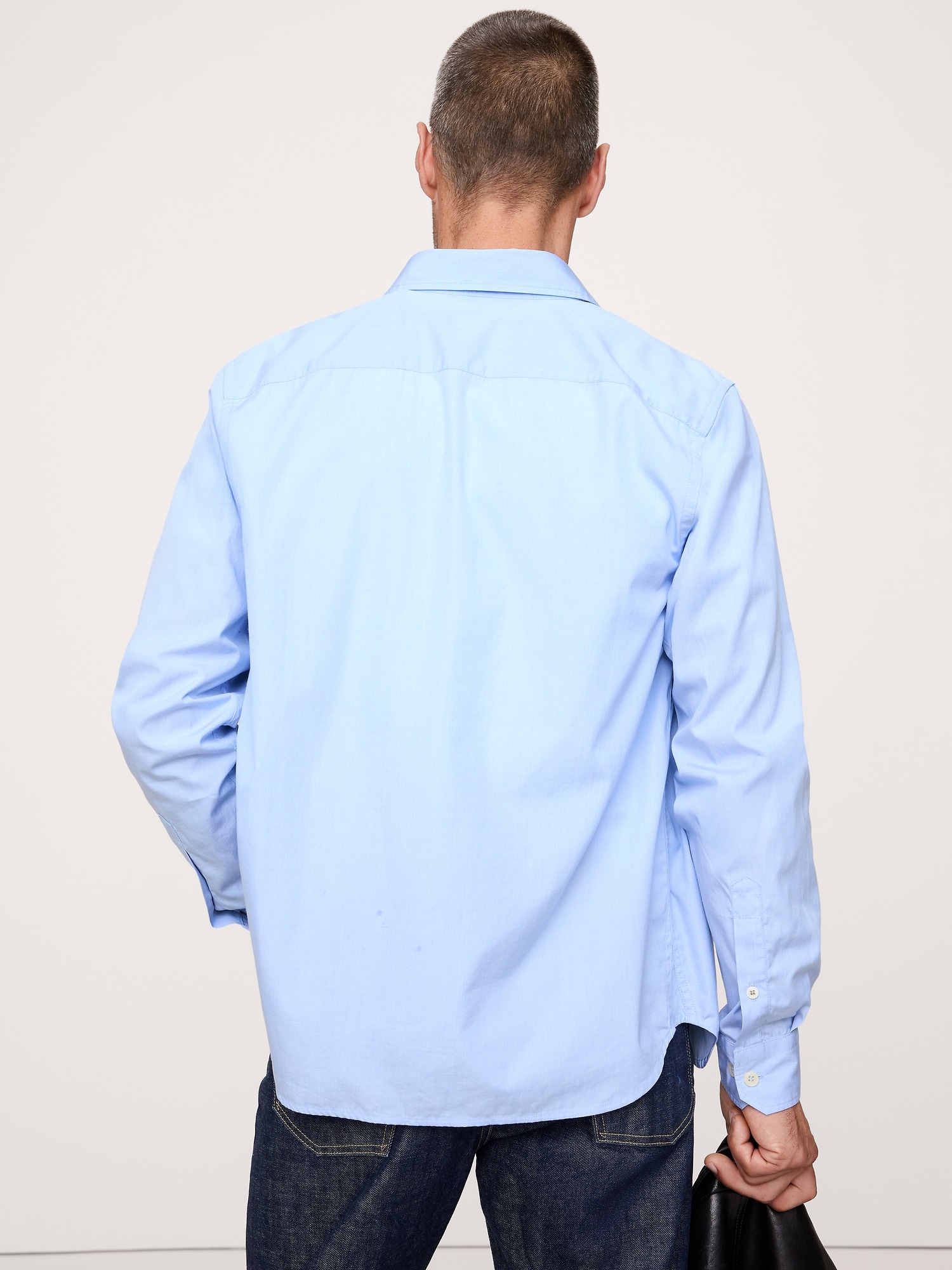 Image number 8 showing, Standard-Fit Washed Cotton Poplin Shirt