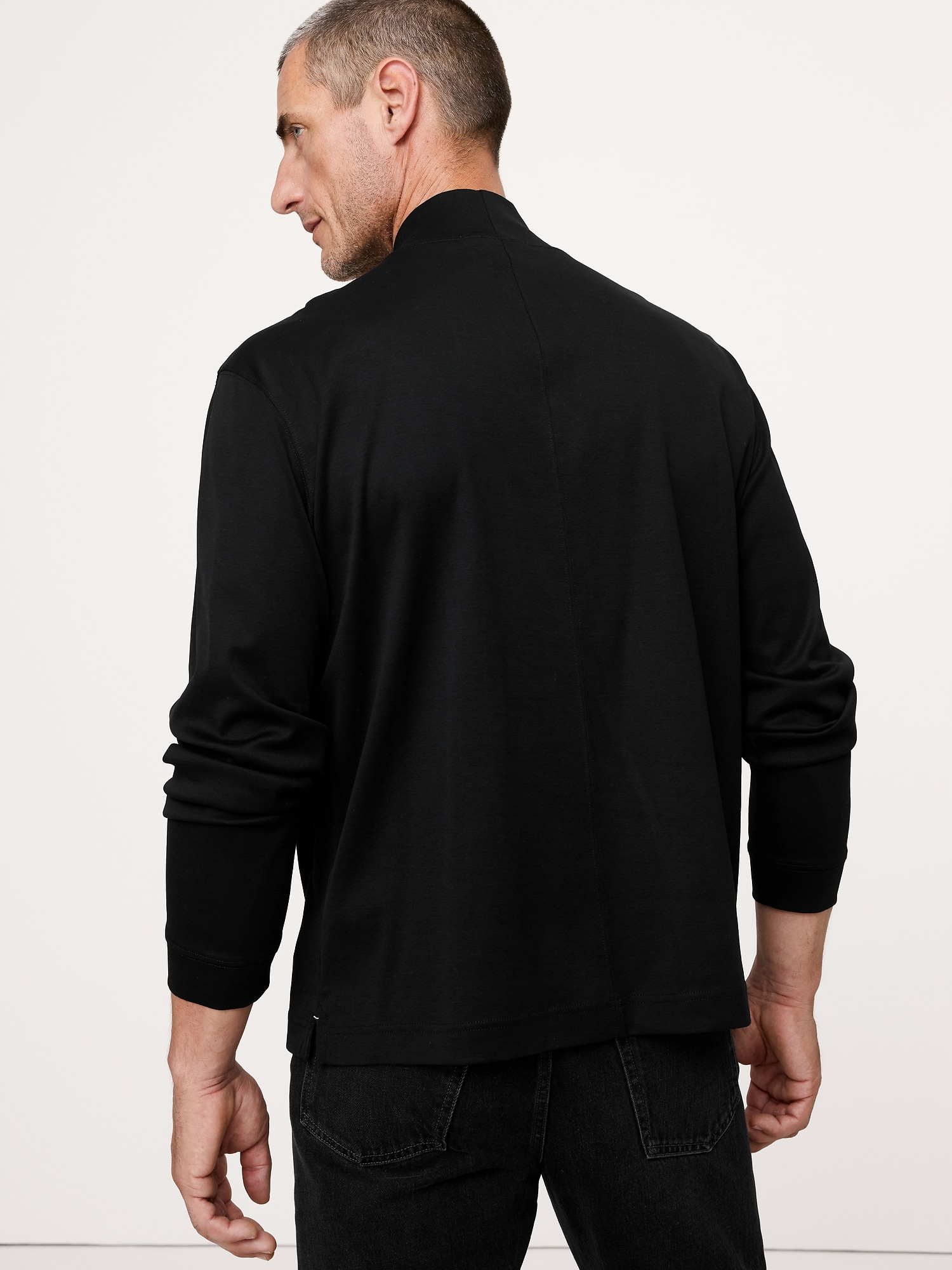 Image number 2 showing, Cotton Ribbed Turtleneck T-Shirt