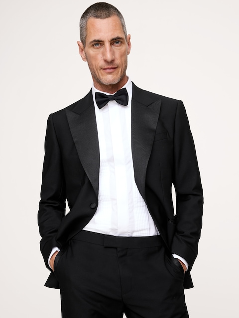 VESTE DE SMOKING AJUSTÉE EN LAINE ITALIENNE BARATHÉA