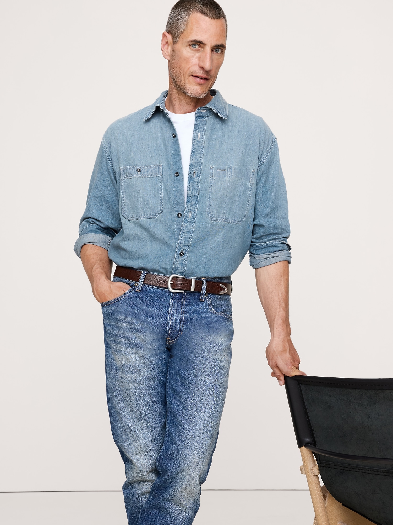 Relaxed-Fit Denim Shirt