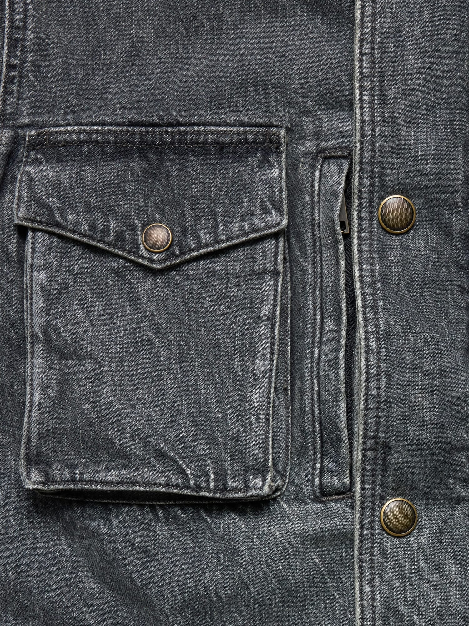 Image number 7 showing, Oversized Italian Denim Field Jacket