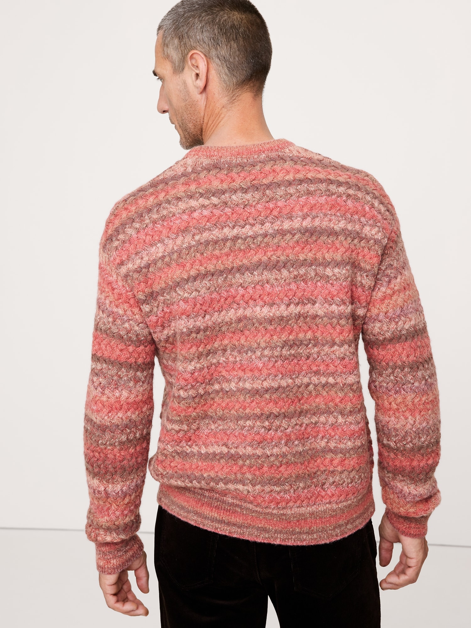 Image number 2 showing, Space-Dye Crew-Neck Sweater