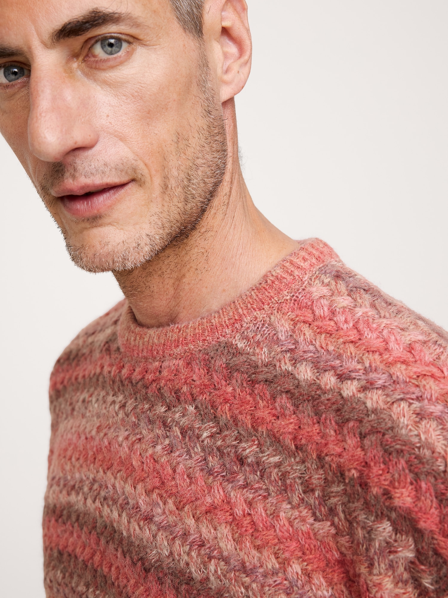Image number 3 showing, Space-Dye Crew-Neck Sweater