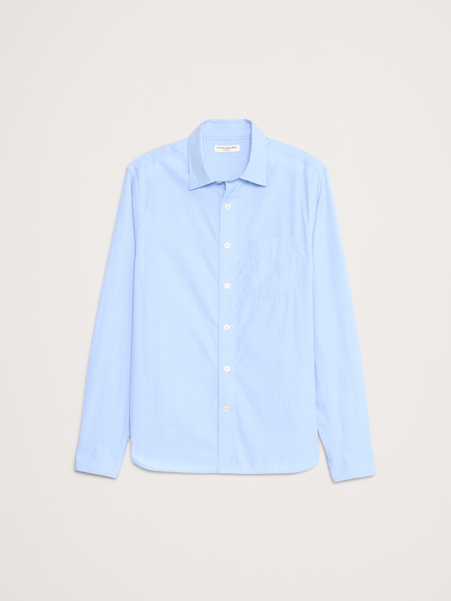 Image number 4 showing, Standard-Fit Washed Cotton Poplin Shirt