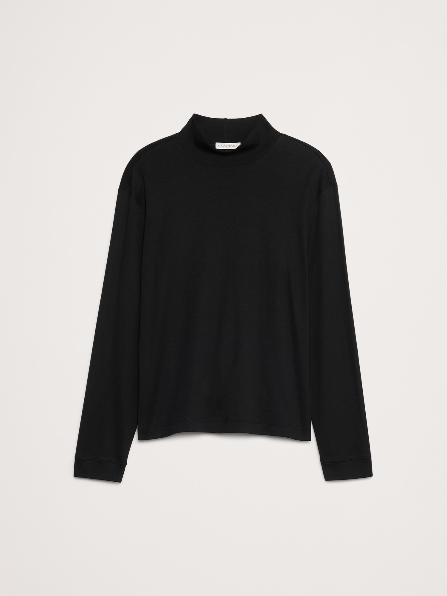Image number 4 showing, Cotton Ribbed Turtleneck T-Shirt