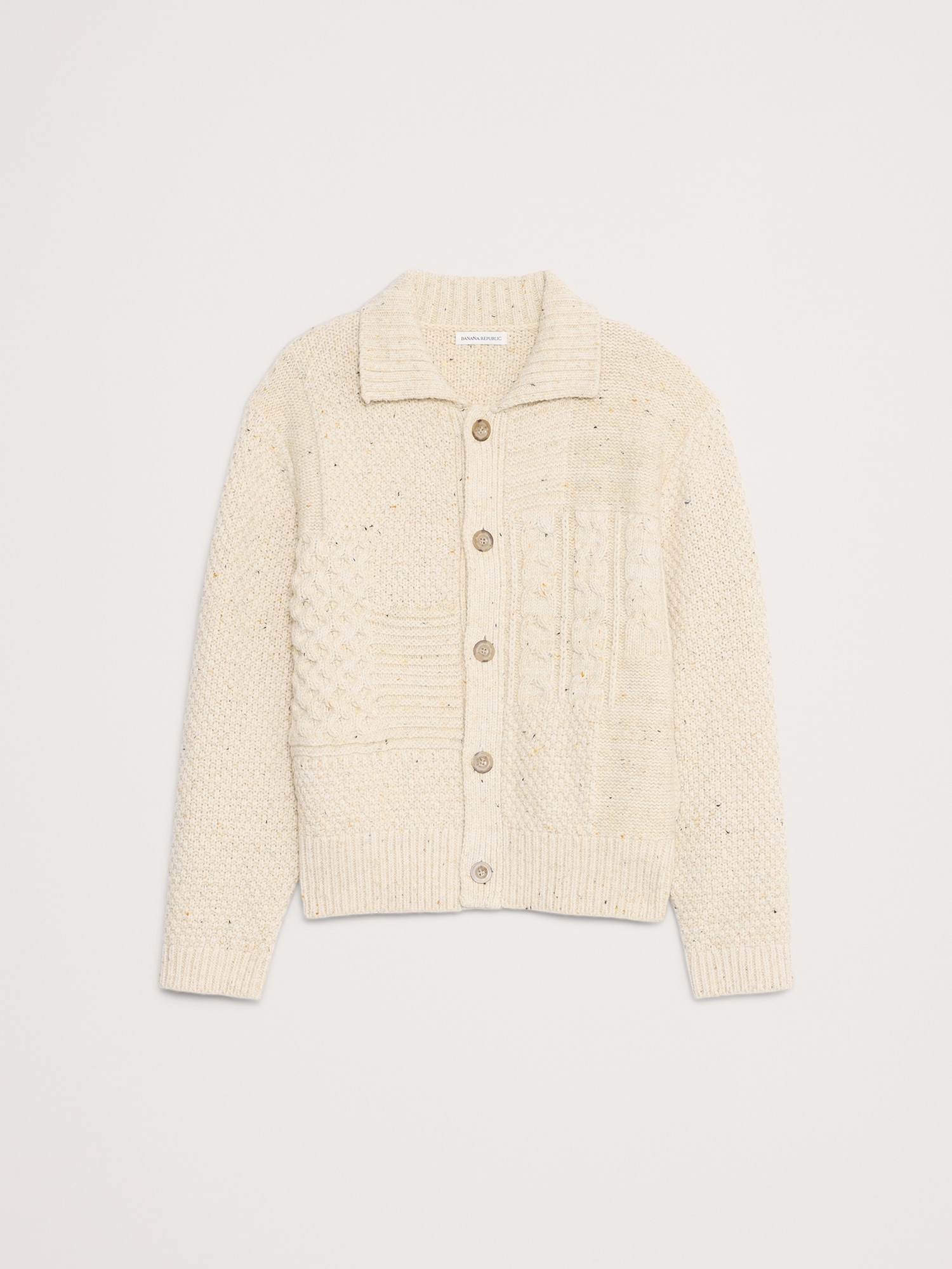 Image number 4 showing, Patchwork Donegal Cardigan