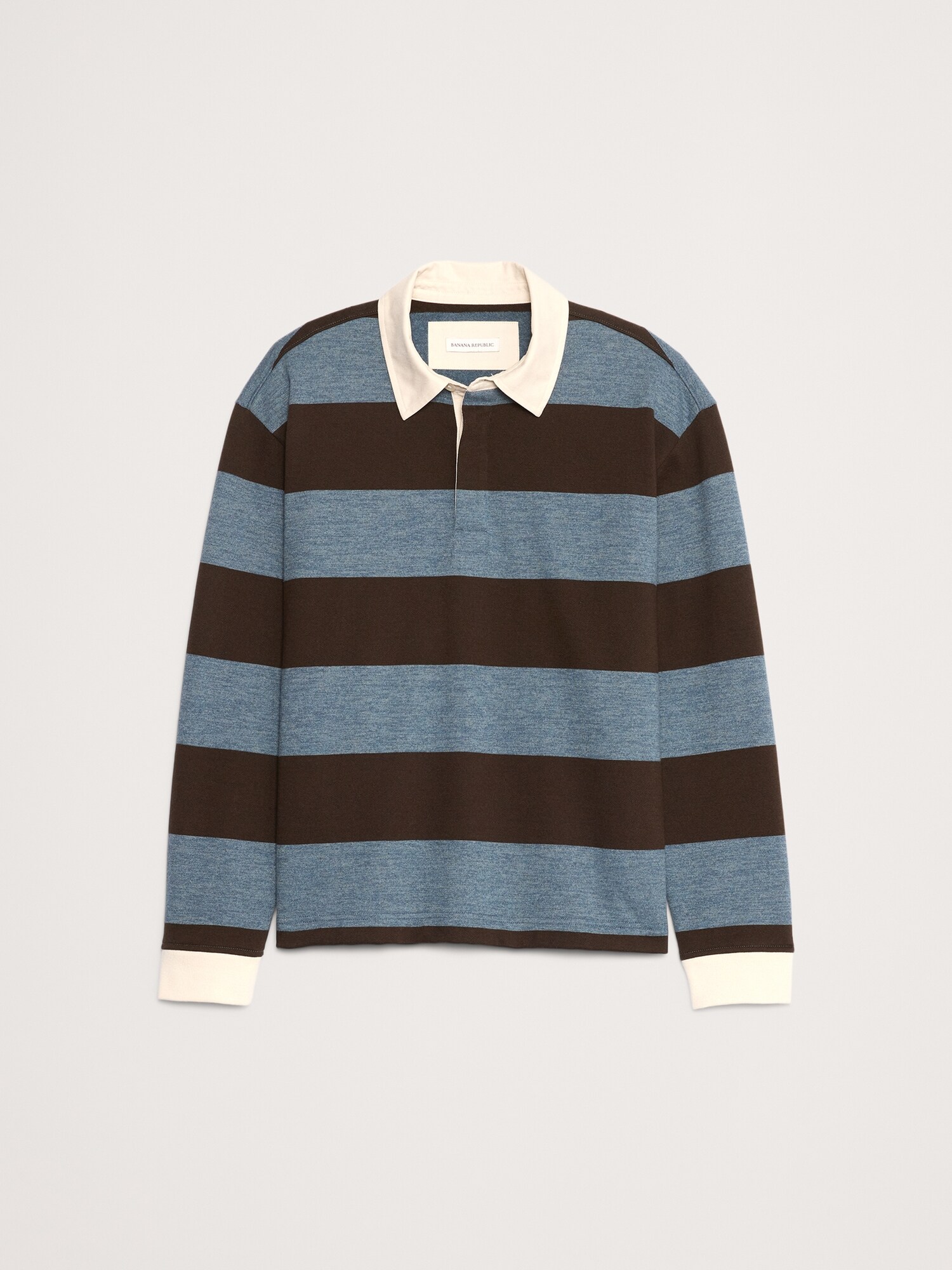 Striped Brushed Rugby Shirt
