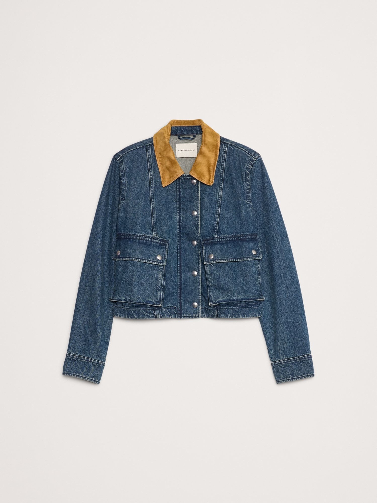 Image number 5 showing, Denim Trapeze Jacket