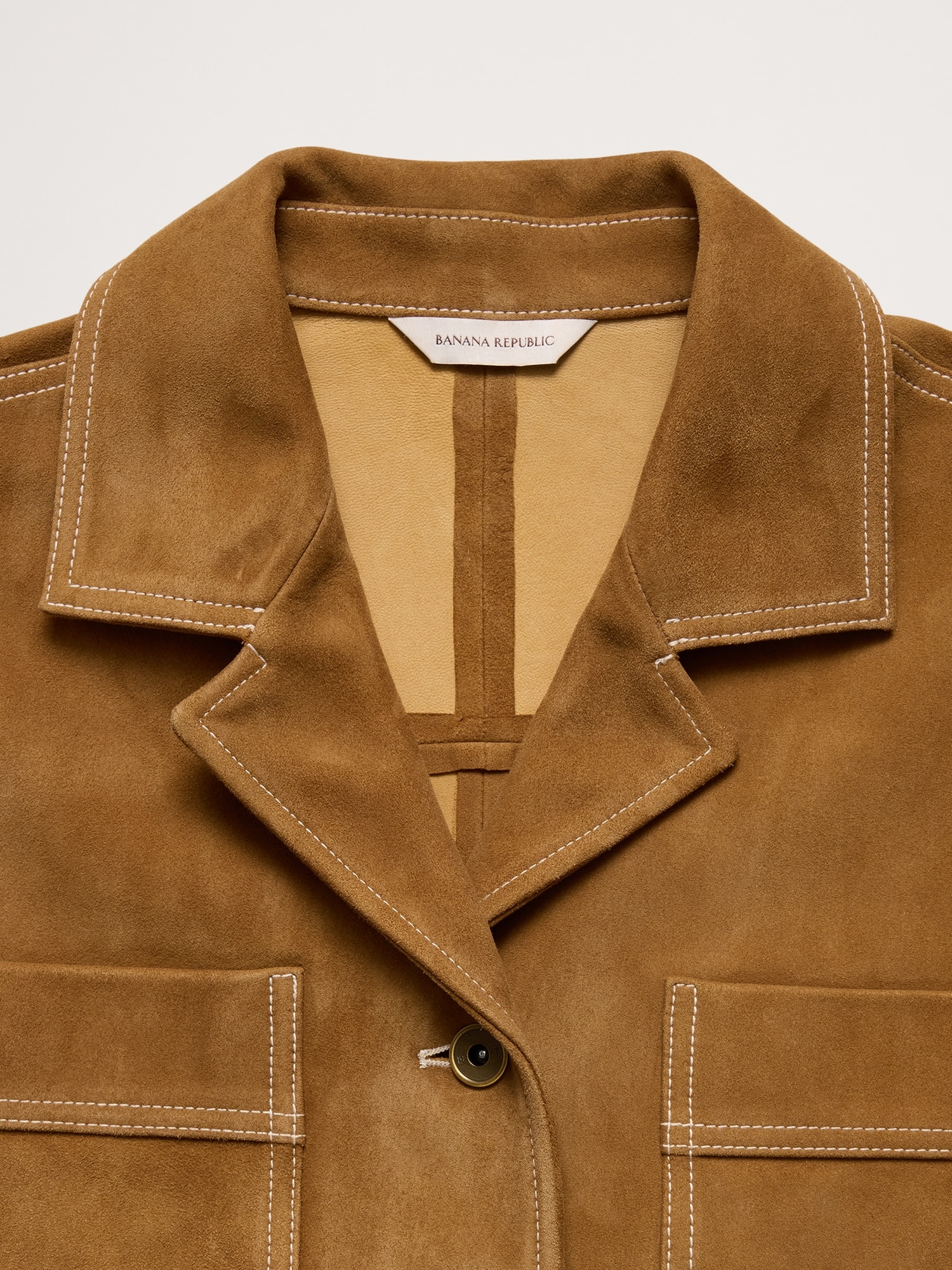 Image number 6 showing, OVERSIZED SHORT SUEDE JACKET