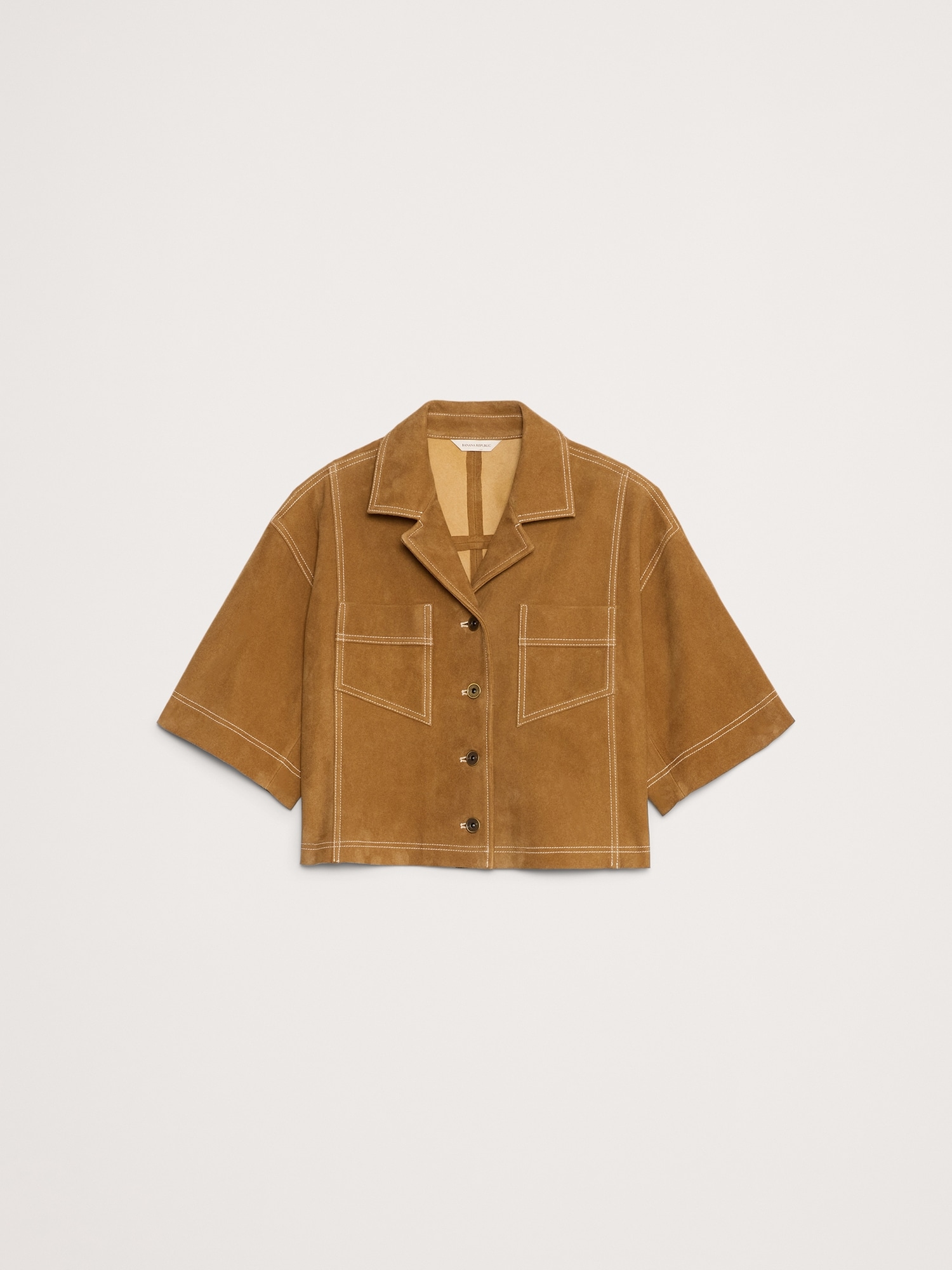Image number 5 showing, OVERSIZED SHORT SUEDE JACKET