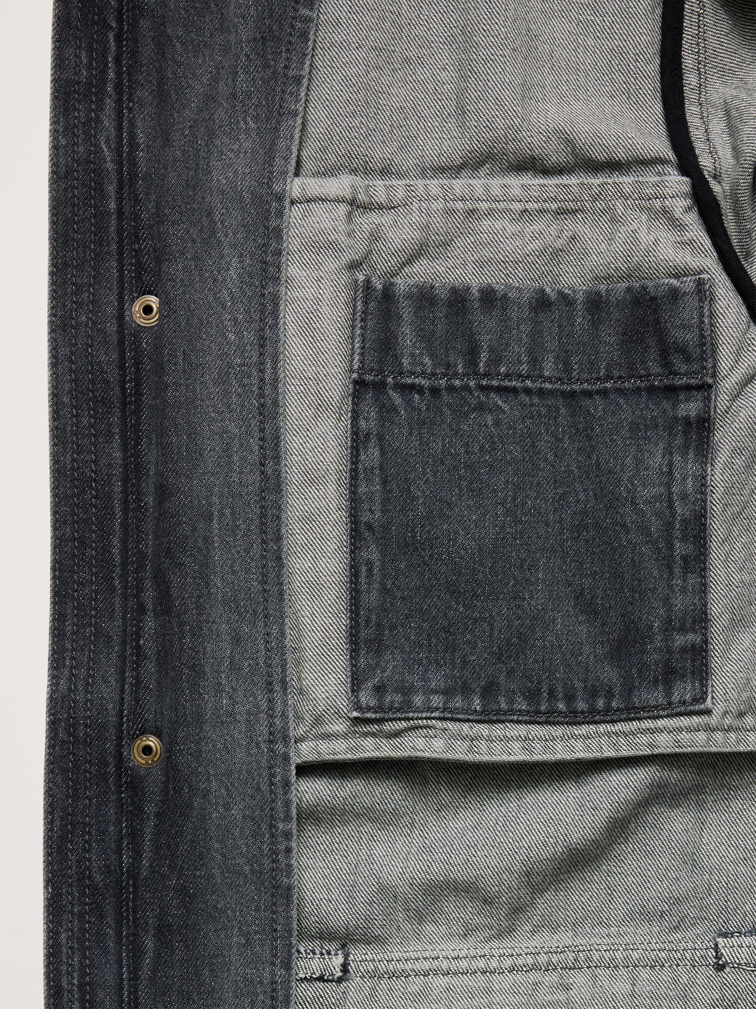 Image number 6 showing, Oversized Italian Denim Field Jacket