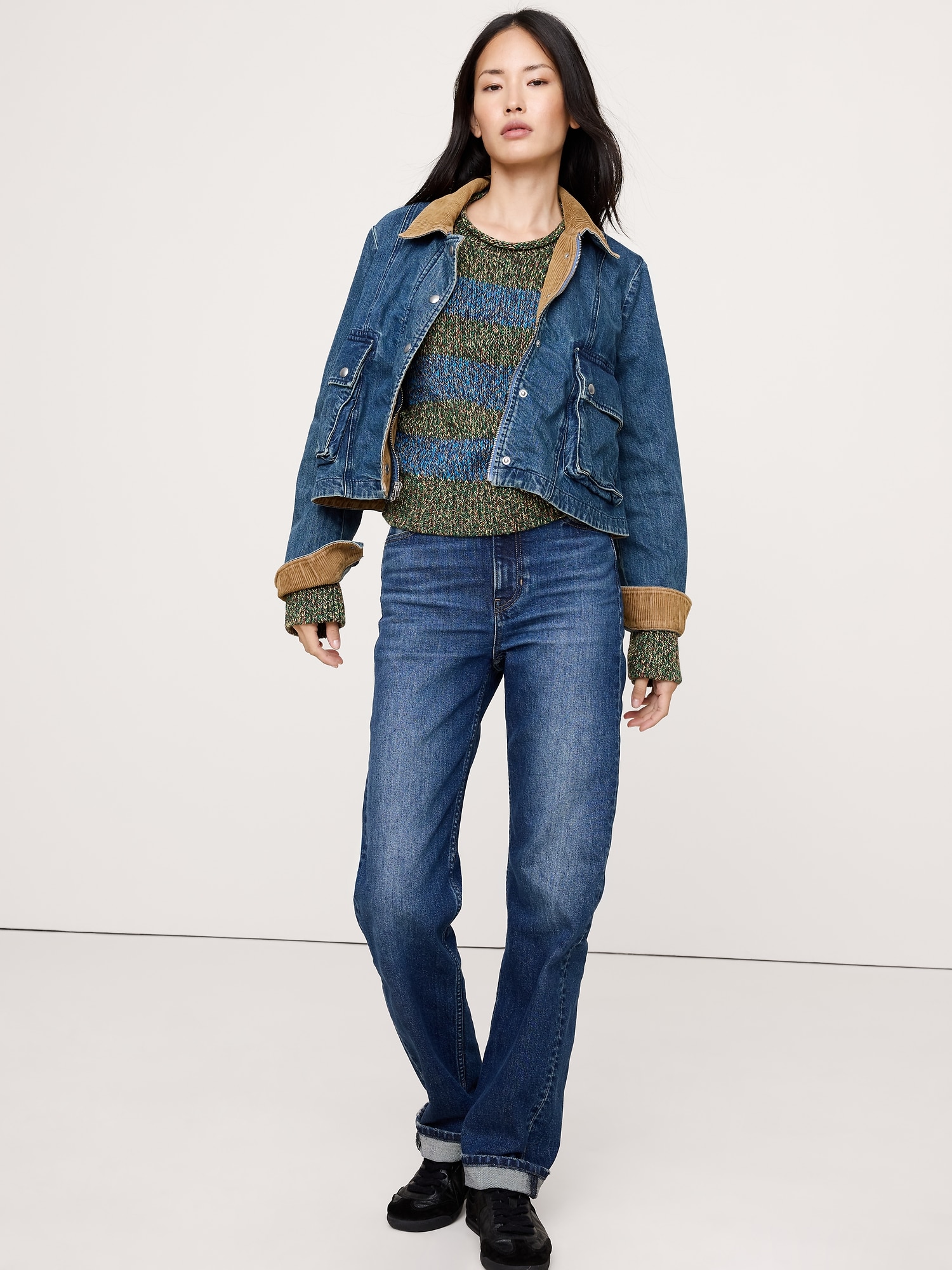 Image number 3 showing, Cotton Roll-Neck Sweater