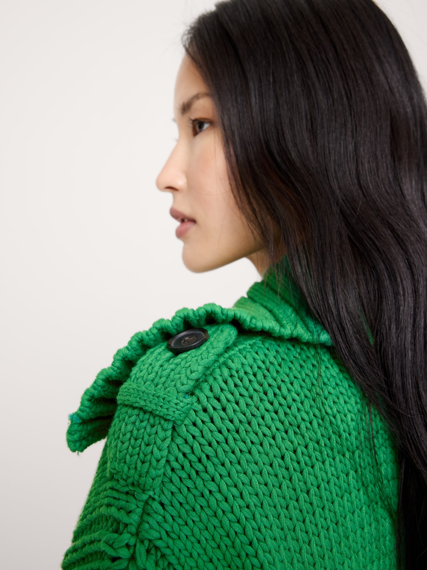 Image number 4 showing, Oversized Cotton-Blend Utility Cardigan