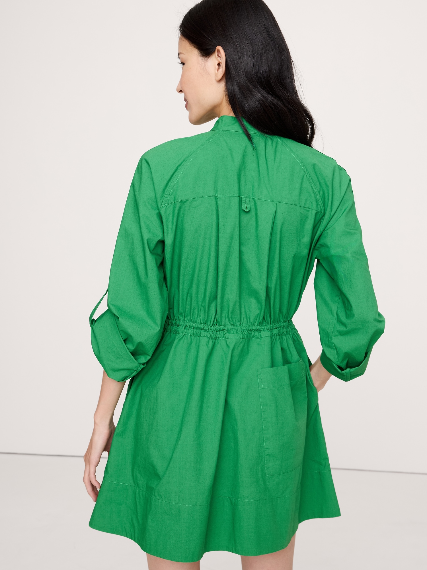 Image number 5 showing, COTTON TWILL UTILITY MINI DRESS