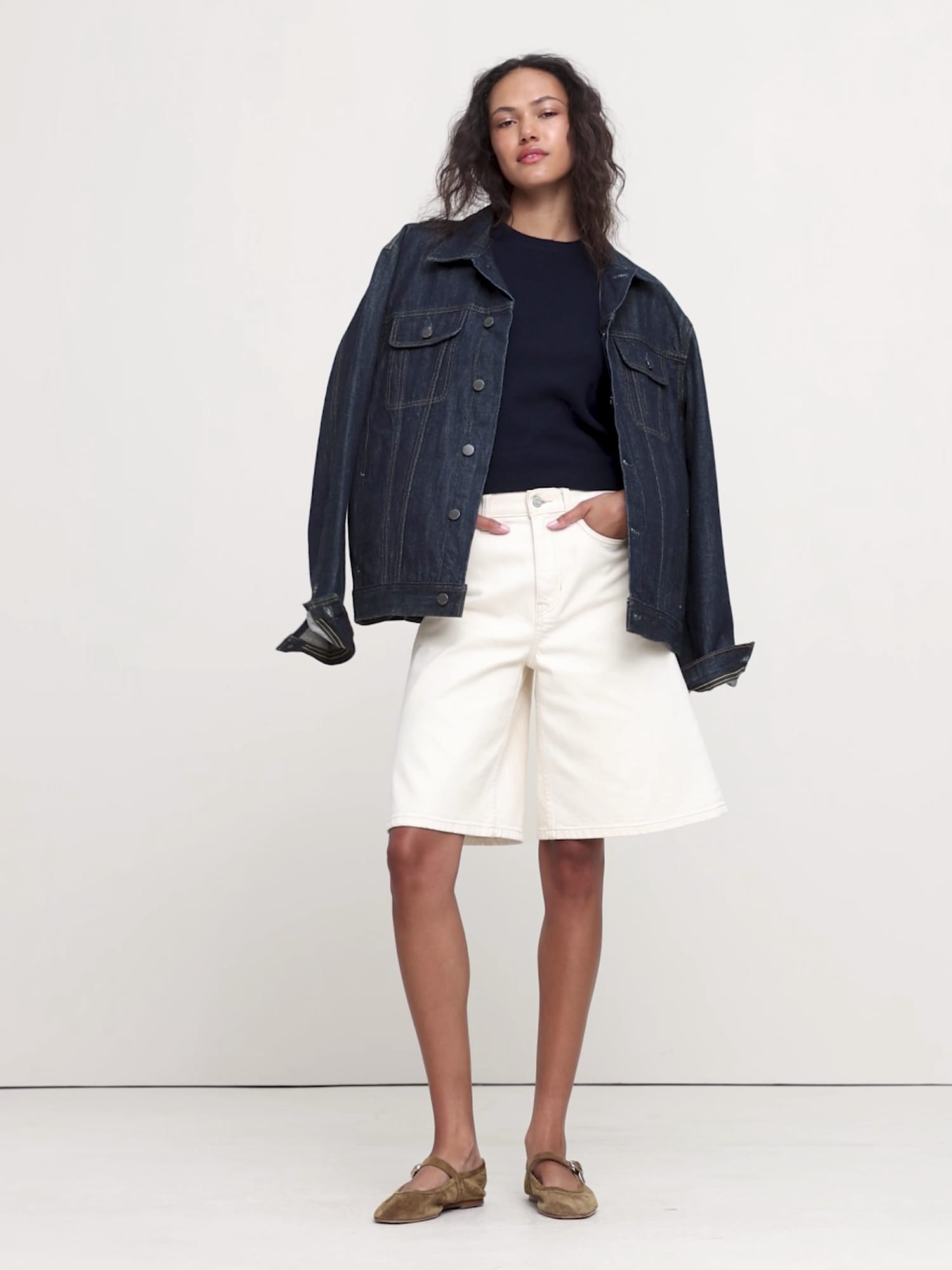 Image number 2 showing, Lightweight Cashmere Short-Sleeve Sweater