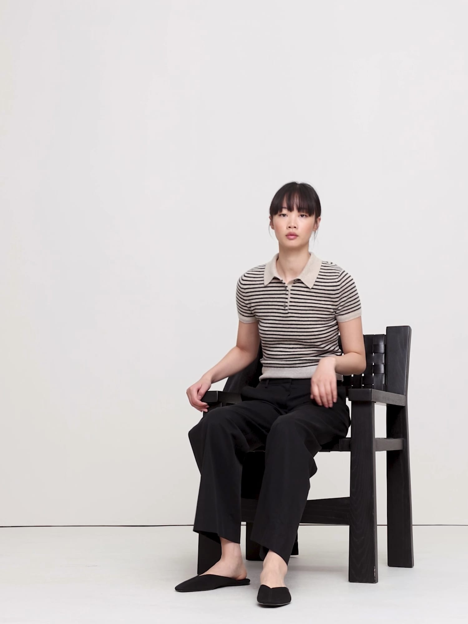 Image number 2 showing, Lightweight Cashmere Short-Sleeve Sweater Polo