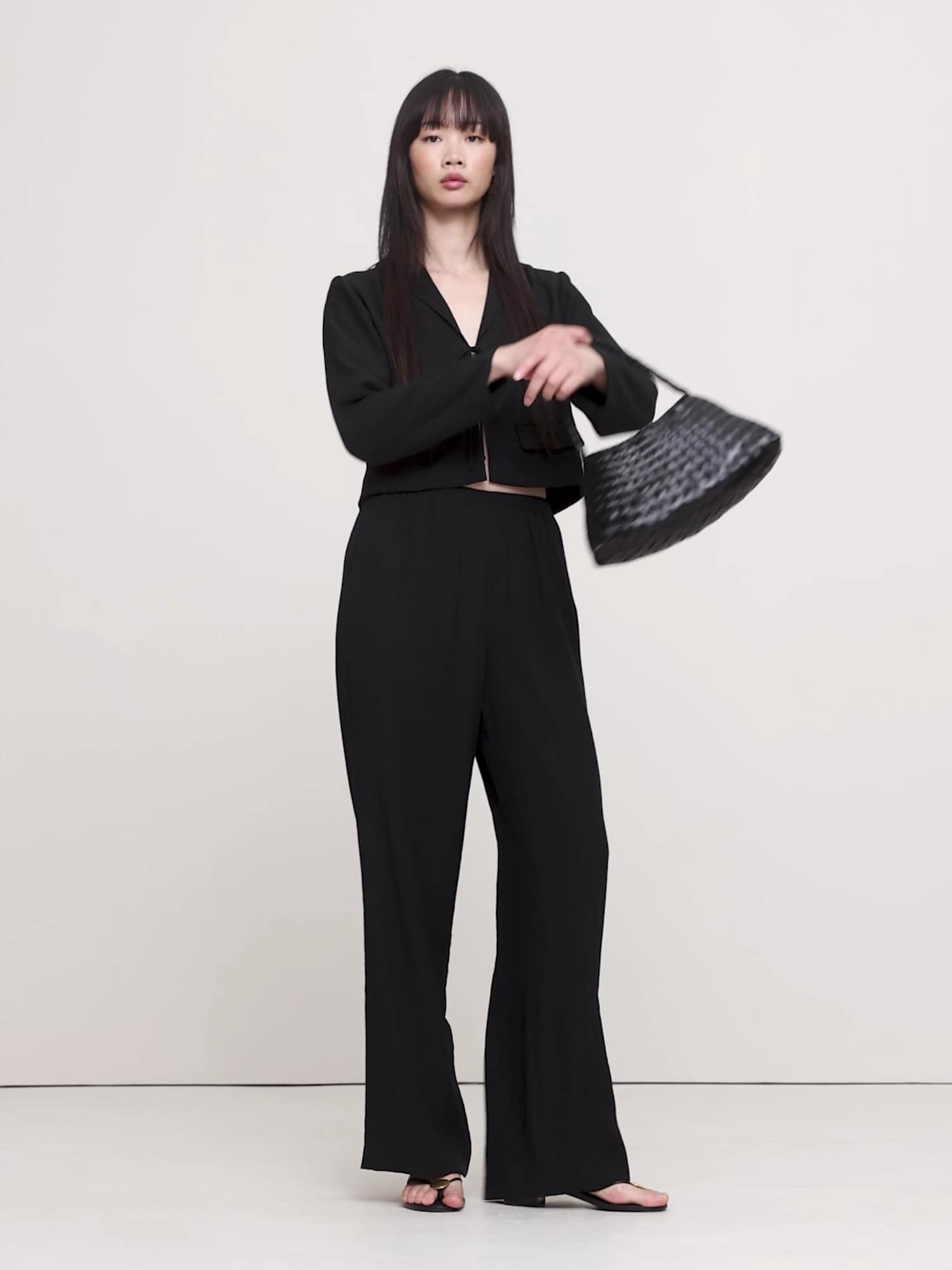 Image number 2 showing, Pull-On Wide-Leg Crinkle Pant