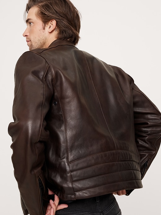 Leather Biker Jacket | Banana Republic
