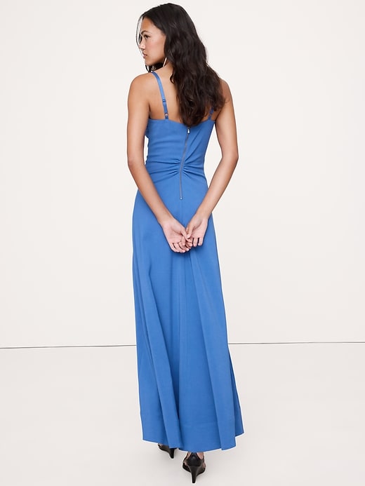 princess polly baby blue dress Stretch-Sateen Sweetheart Maxi Dress
