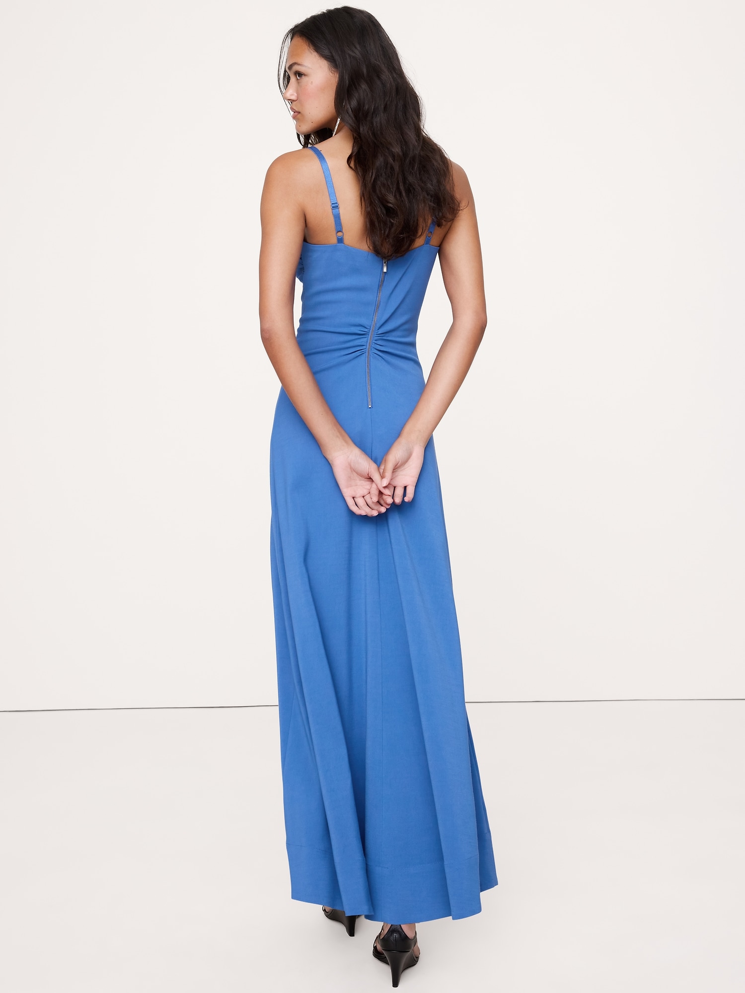 Image number 3 showing, Stretch-Sateen Sweetheart Maxi Dress