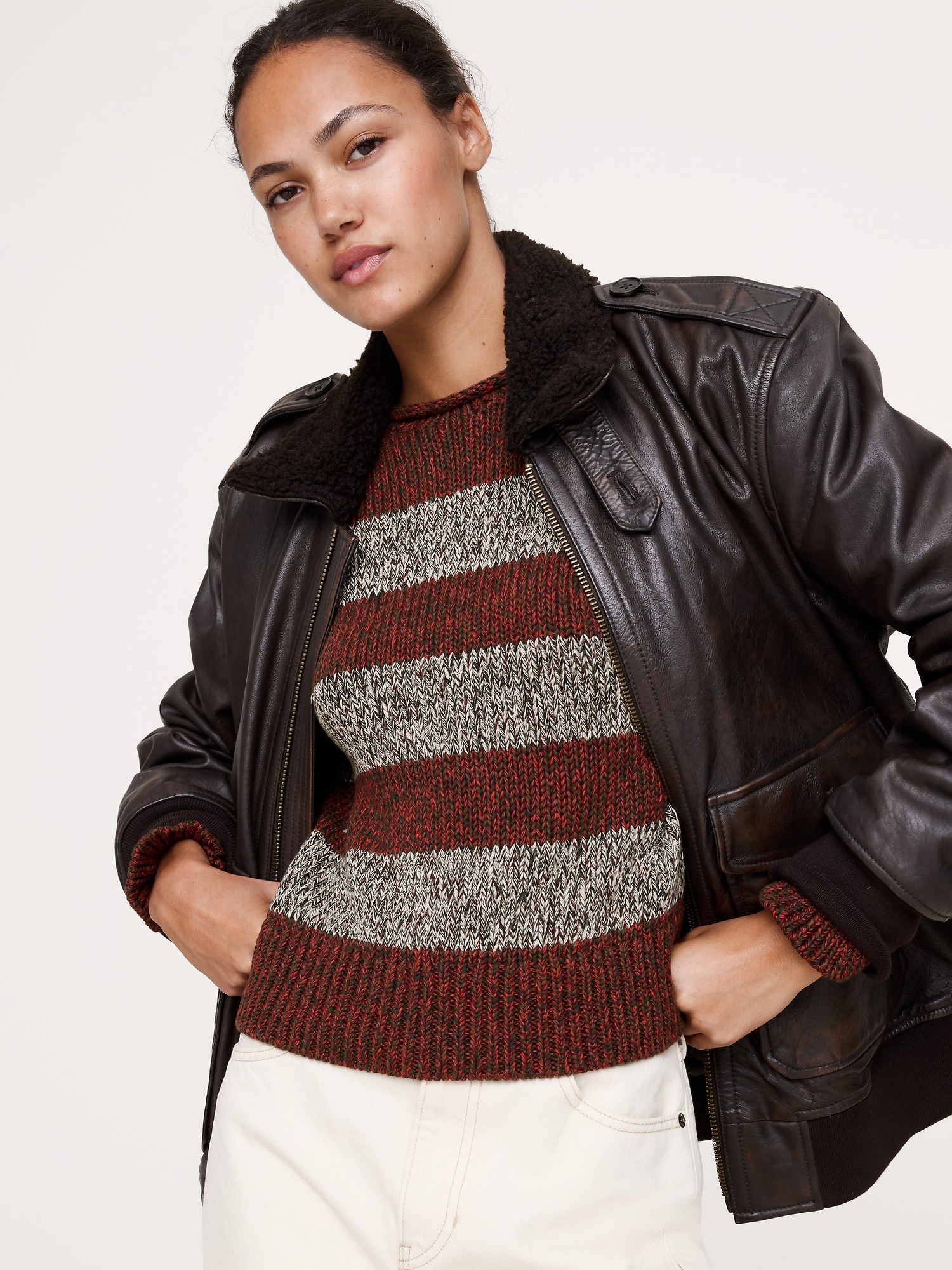Image number 3 showing, Cotton Roll-Neck Sweater