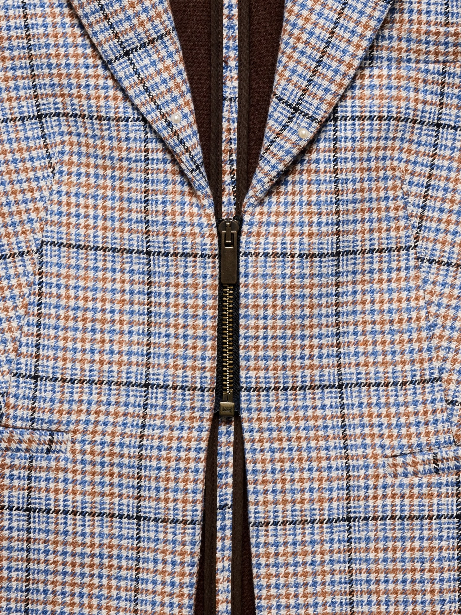 Image number 7 showing, Italian Plaid Zip Blazer