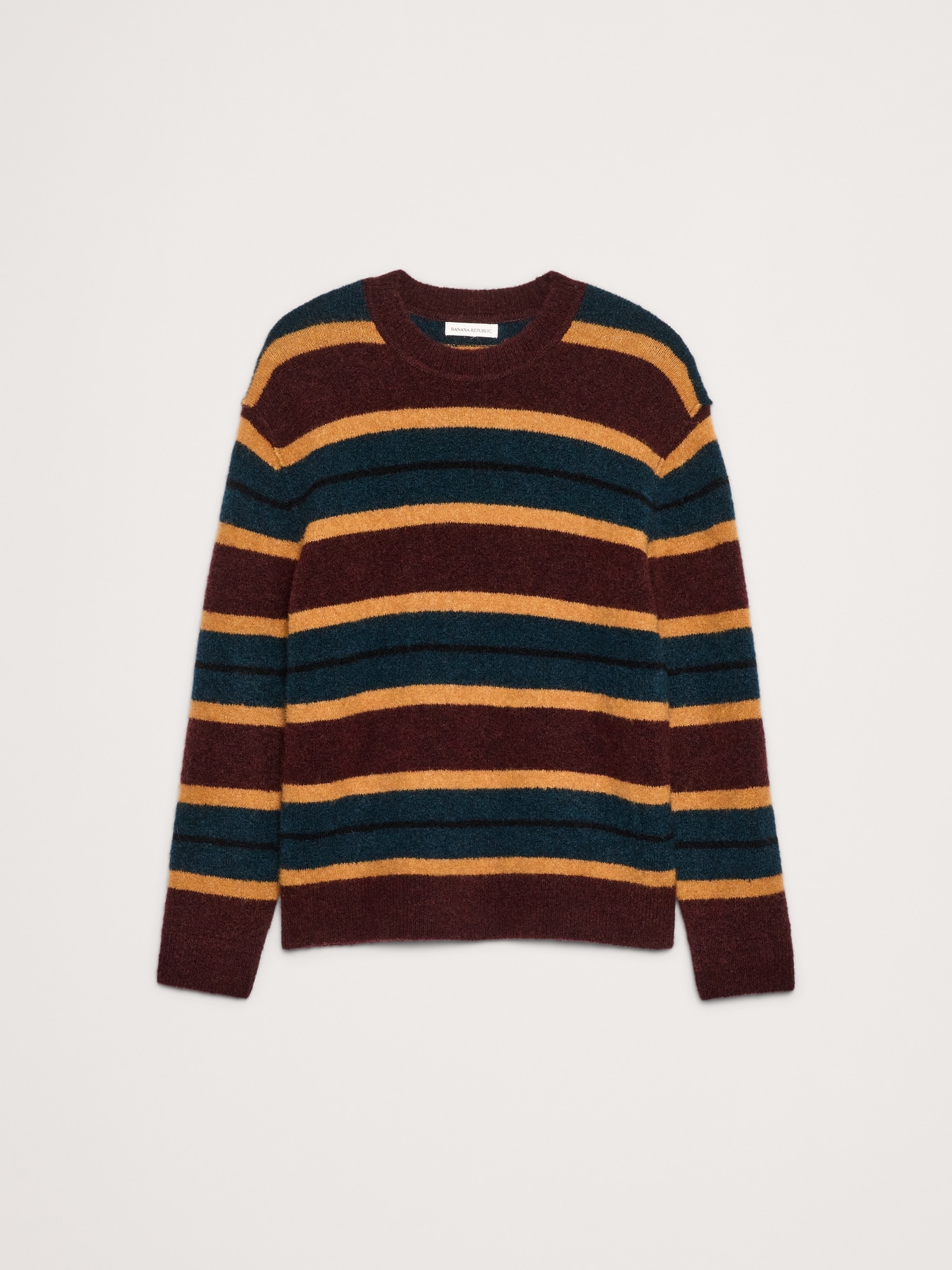 Image number 4 showing, Italian Alpaca-Wool Blend Stripe Sweater